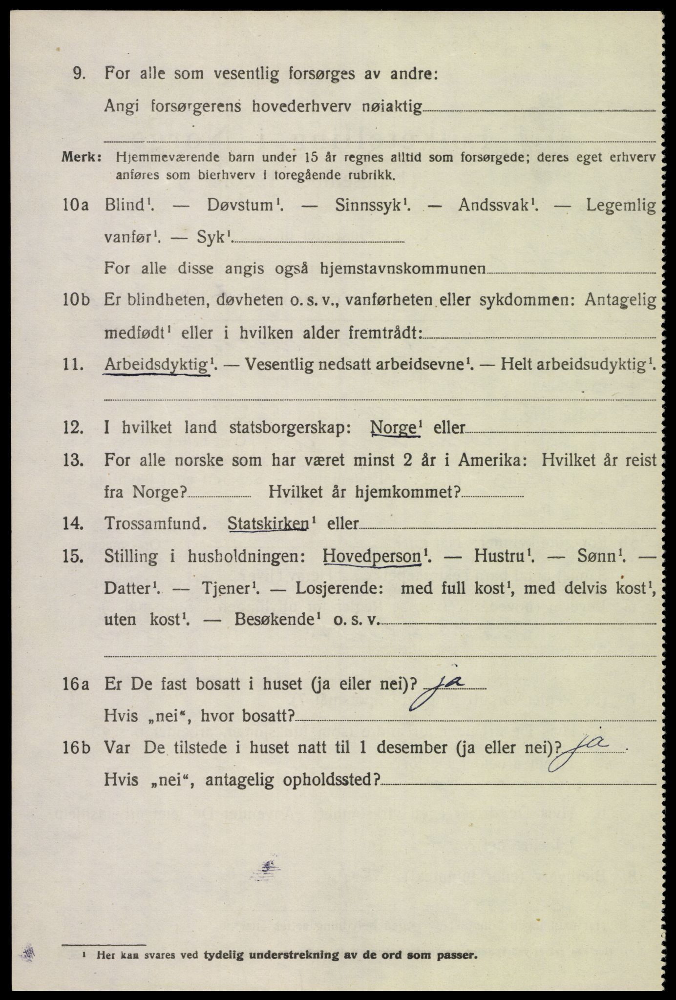 SAK, 1920 census for Sør-Audnedal, 1920, p. 7004