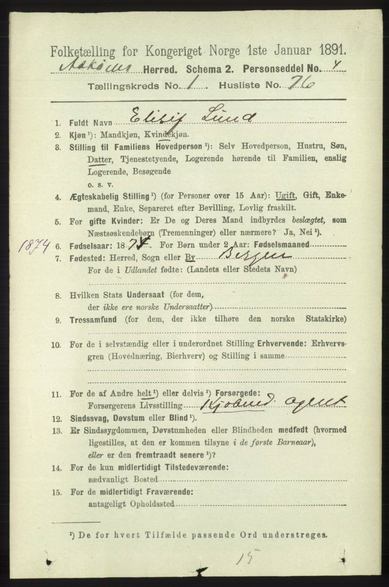 RA, 1891 census for 1247 Askøy, 1891, p. 1026