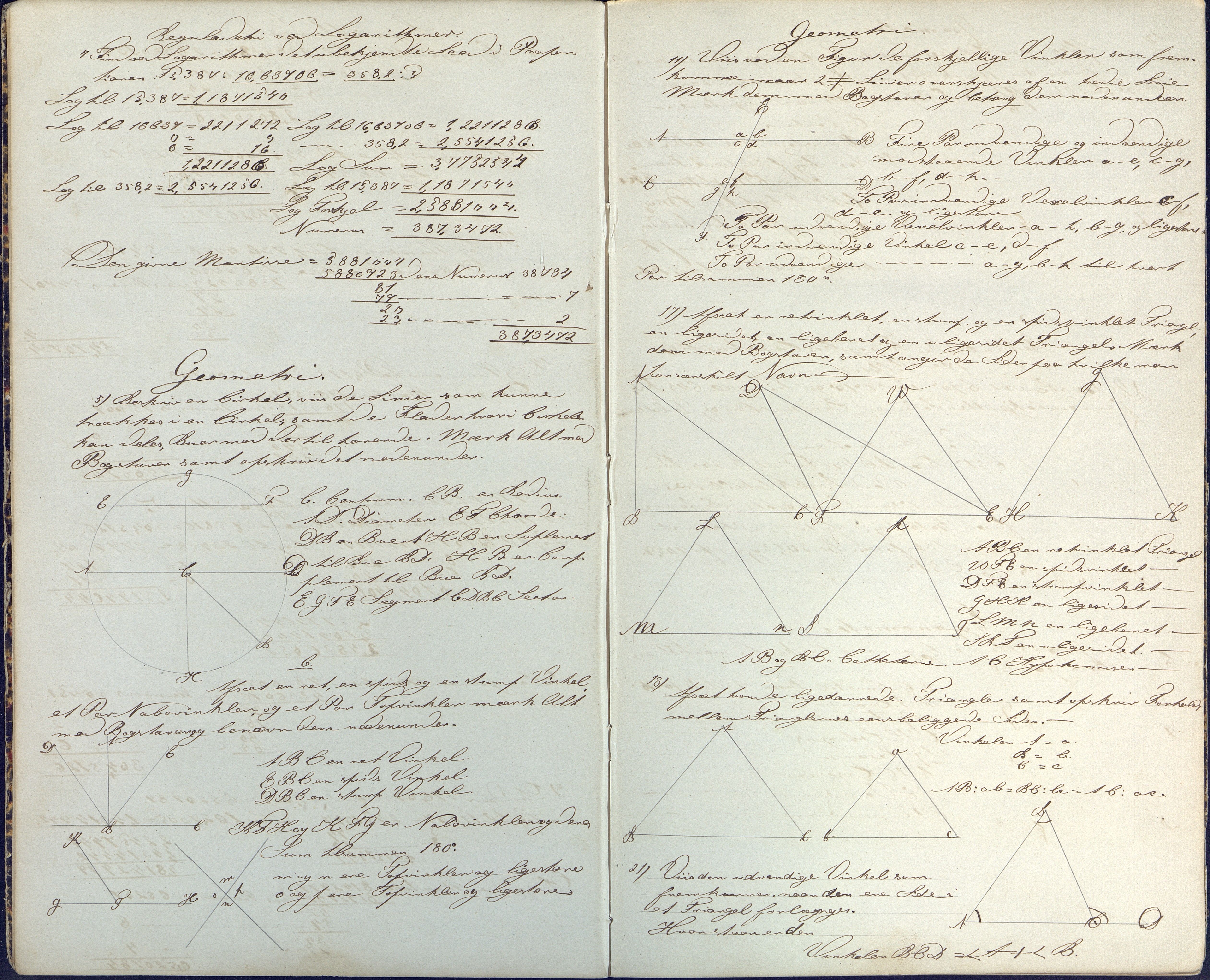 Samling av navigasjonsbøker, AAKS/PA-2806/Y/Y01/L0001/0001: Håndskrevne navigasjonsbøker / Navigationskrivebog tilhørende Anders Dedekam, Arendal, 1863