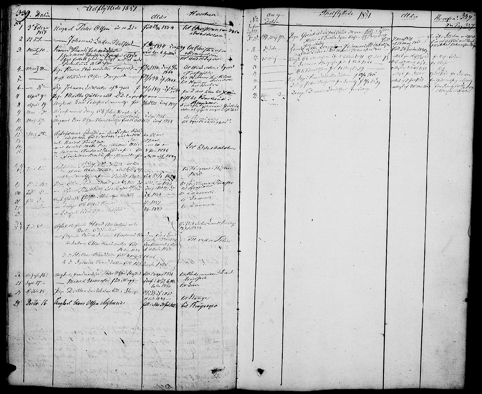 Nes prestekontor, Hedmark, AV/SAH-PREST-020/K/Ka/L0003: Parish register (official) no. 3, 1827-1851, p. 339