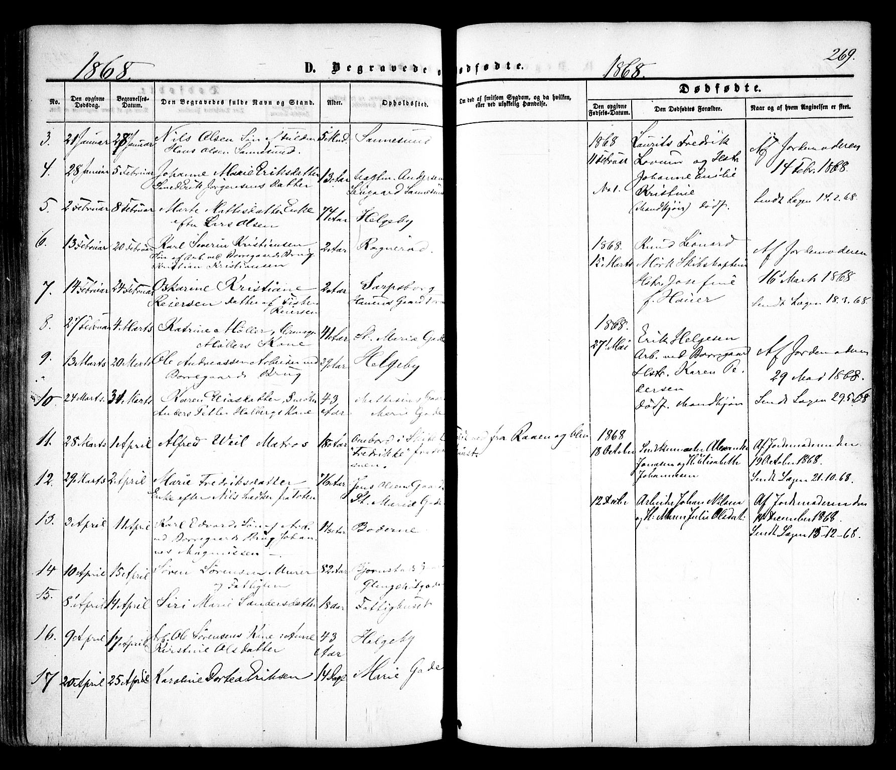 Sarpsborg prestekontor Kirkebøker, AV/SAO-A-2006/F/Fa/L0001: Parish register (official) no. 1, 1859-1868, p. 269