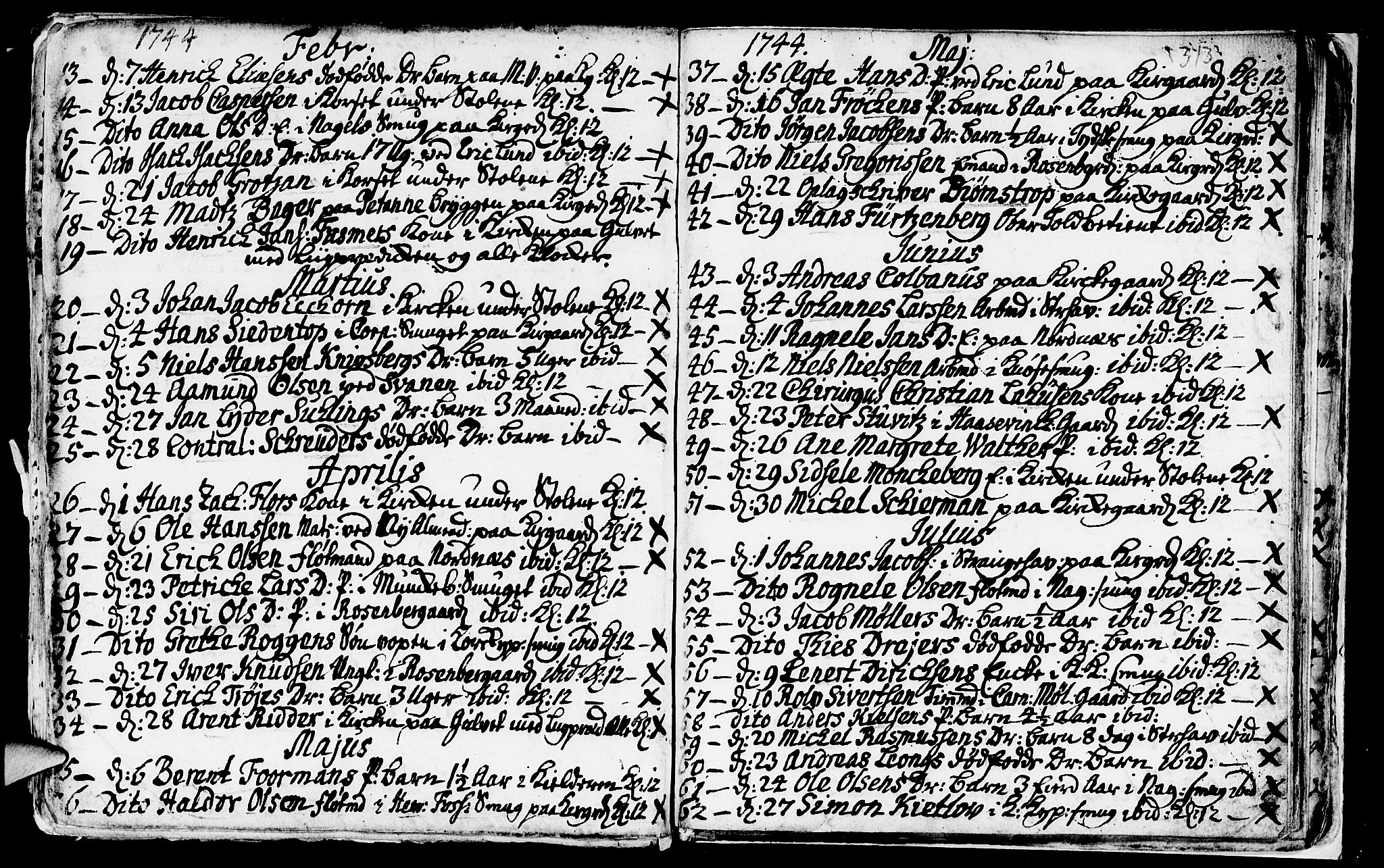 Nykirken Sokneprestembete, SAB/A-77101/H/Haa/L0009: Parish register (official) no. A 9, 1689-1759, p. 313