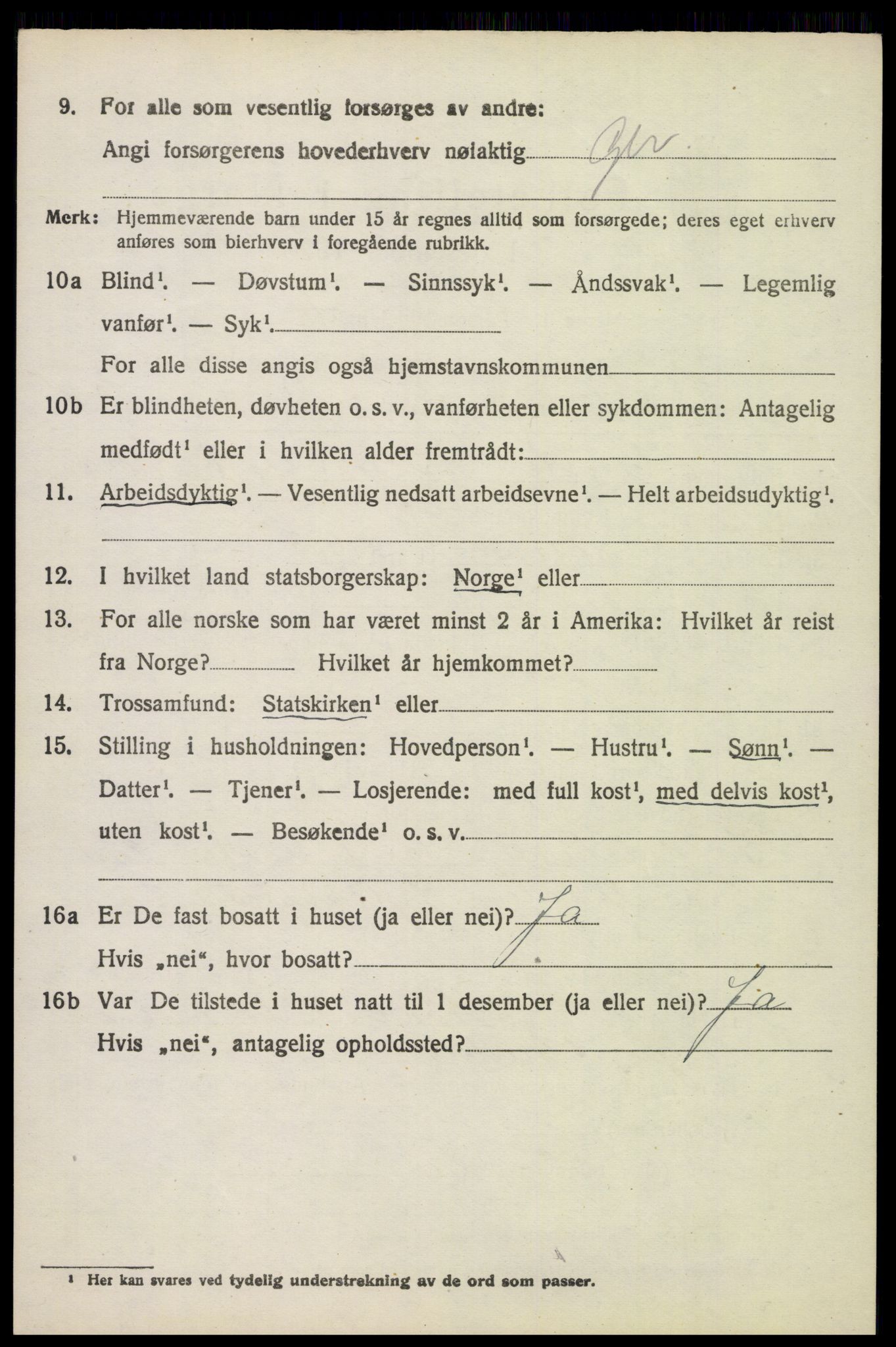 SAH, 1920 census for Øyer, 1920, p. 4268