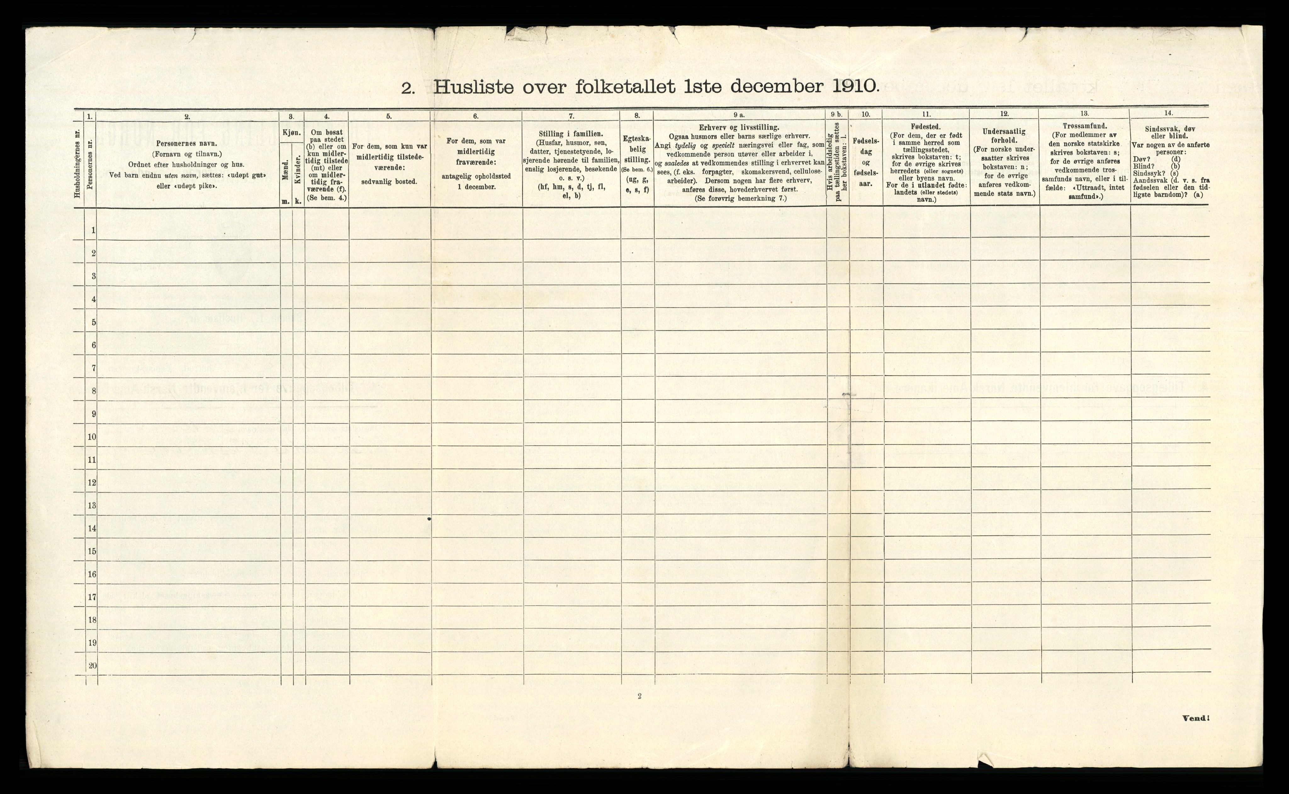 RA, 1910 census for Fana, 1910, p. 1034