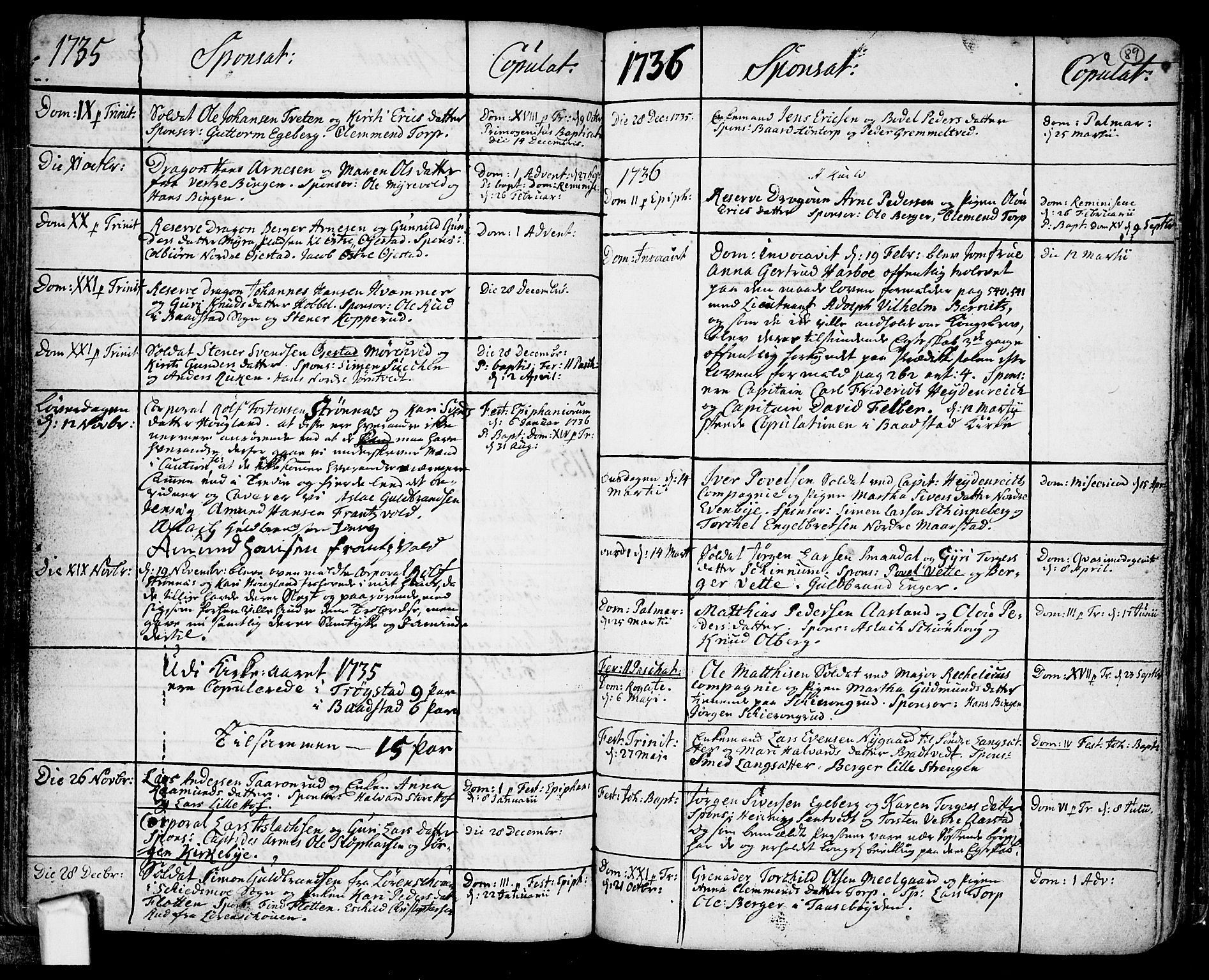 Trøgstad prestekontor Kirkebøker, AV/SAO-A-10925/F/Fa/L0003: Parish register (official) no. I 3, 1721-1749, p. 89