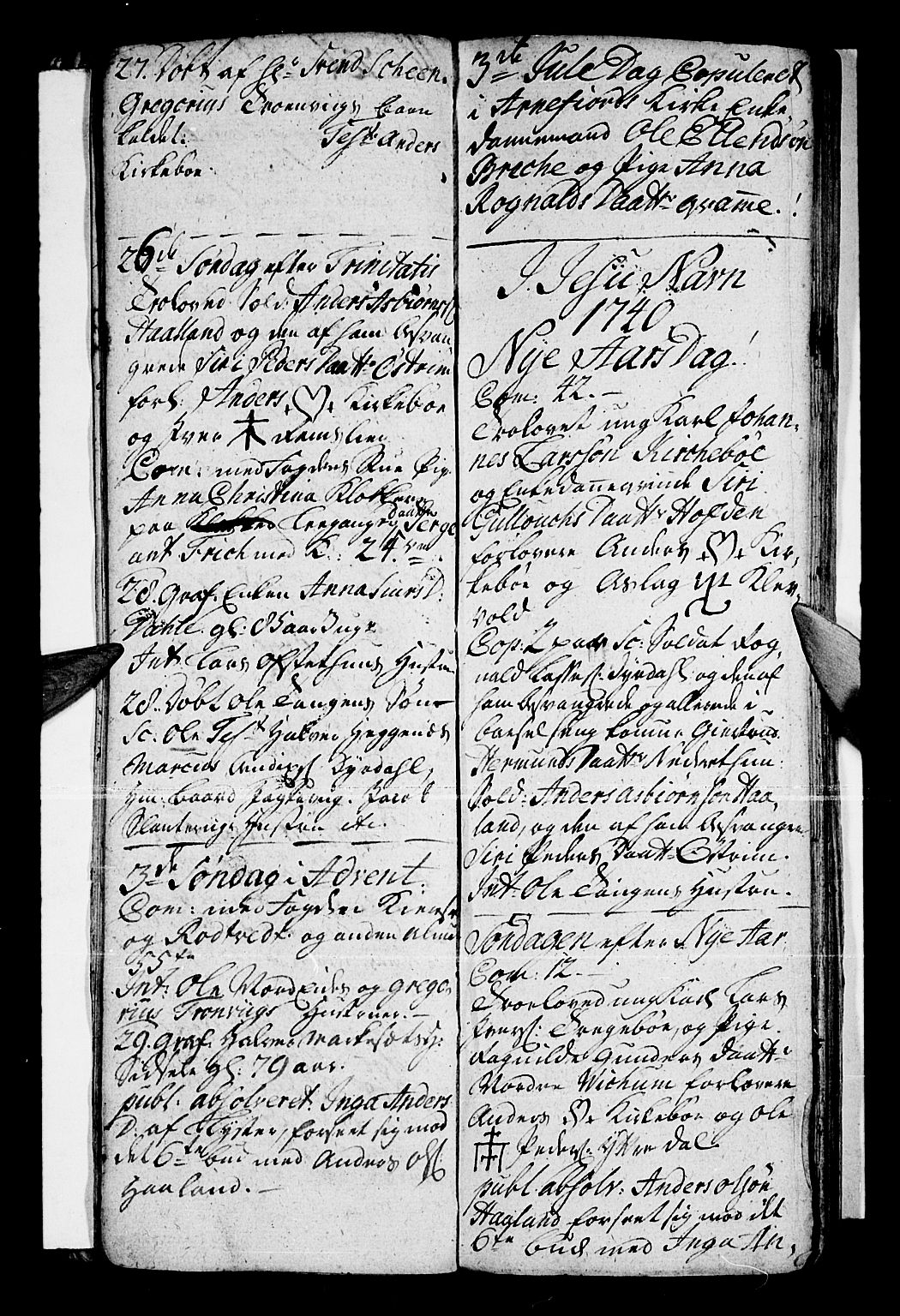 Vik sokneprestembete, AV/SAB-A-81501/H/Haa/Haaa/L0001: Parish register (official) no. A 1 / 3, 1727-1740