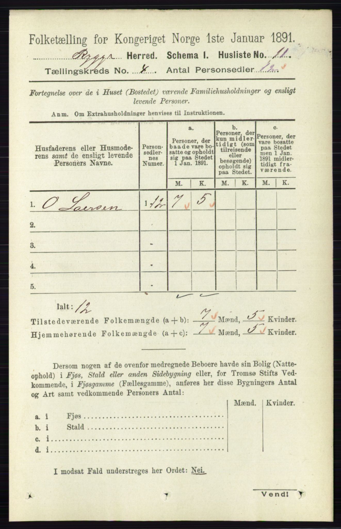 RA, 1891 census for 0136 Rygge, 1891, p. 2166