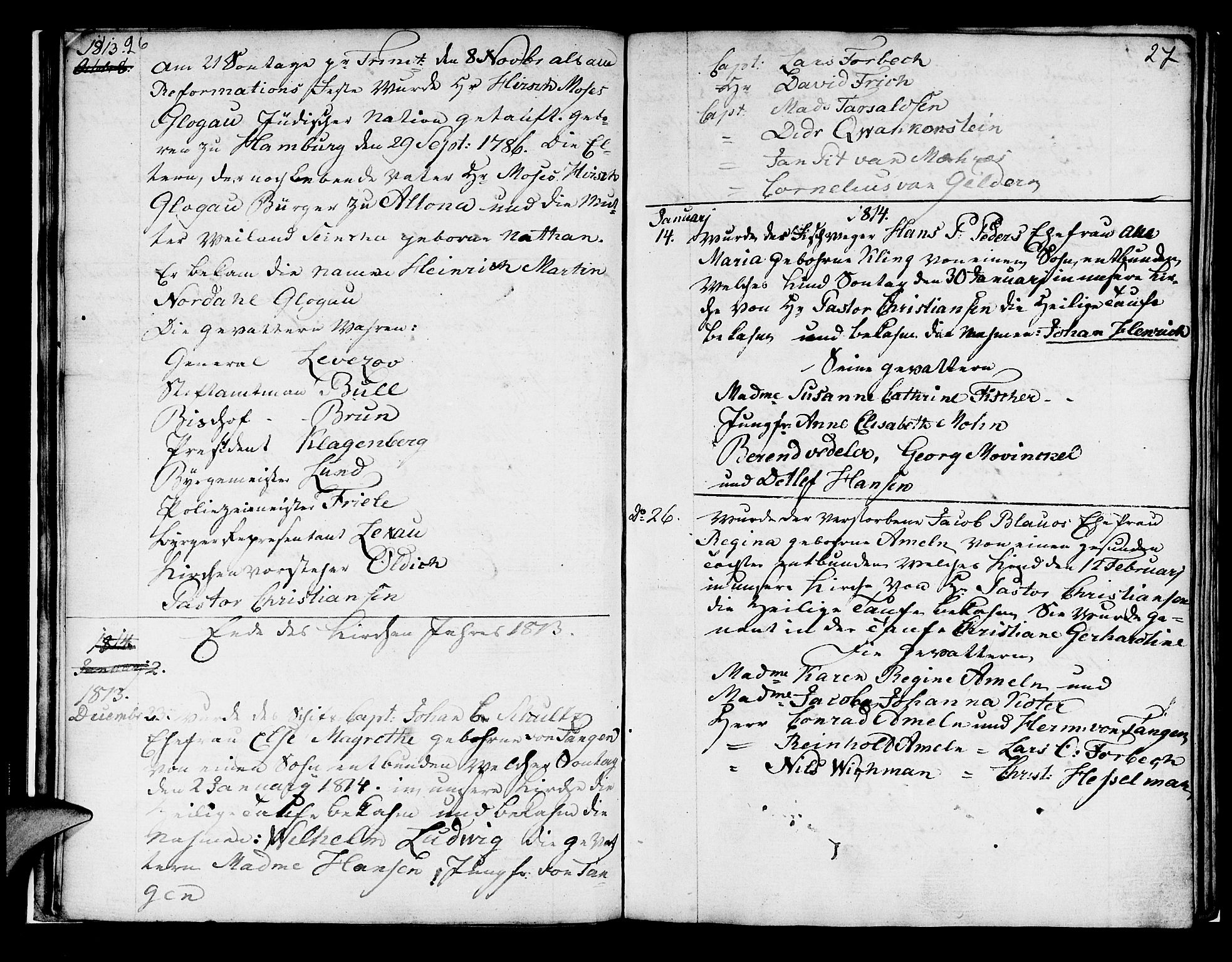 Mariakirken Sokneprestembete, SAB/A-76901/H/Haa/L0004: Parish register (official) no. A 4, 1807-1815, p. 26-27