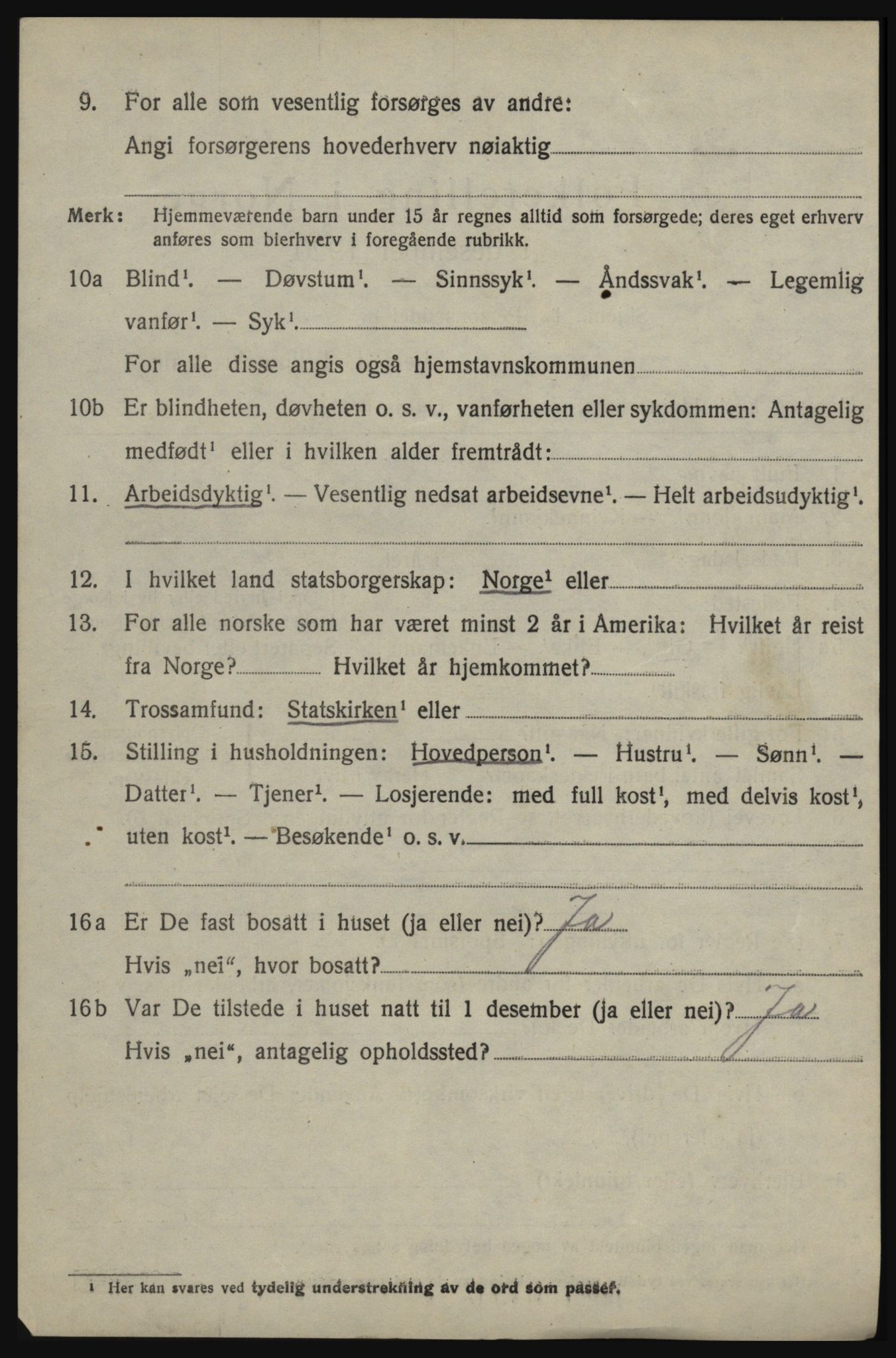 SAO, 1920 census for Øymark, 1920, p. 2498