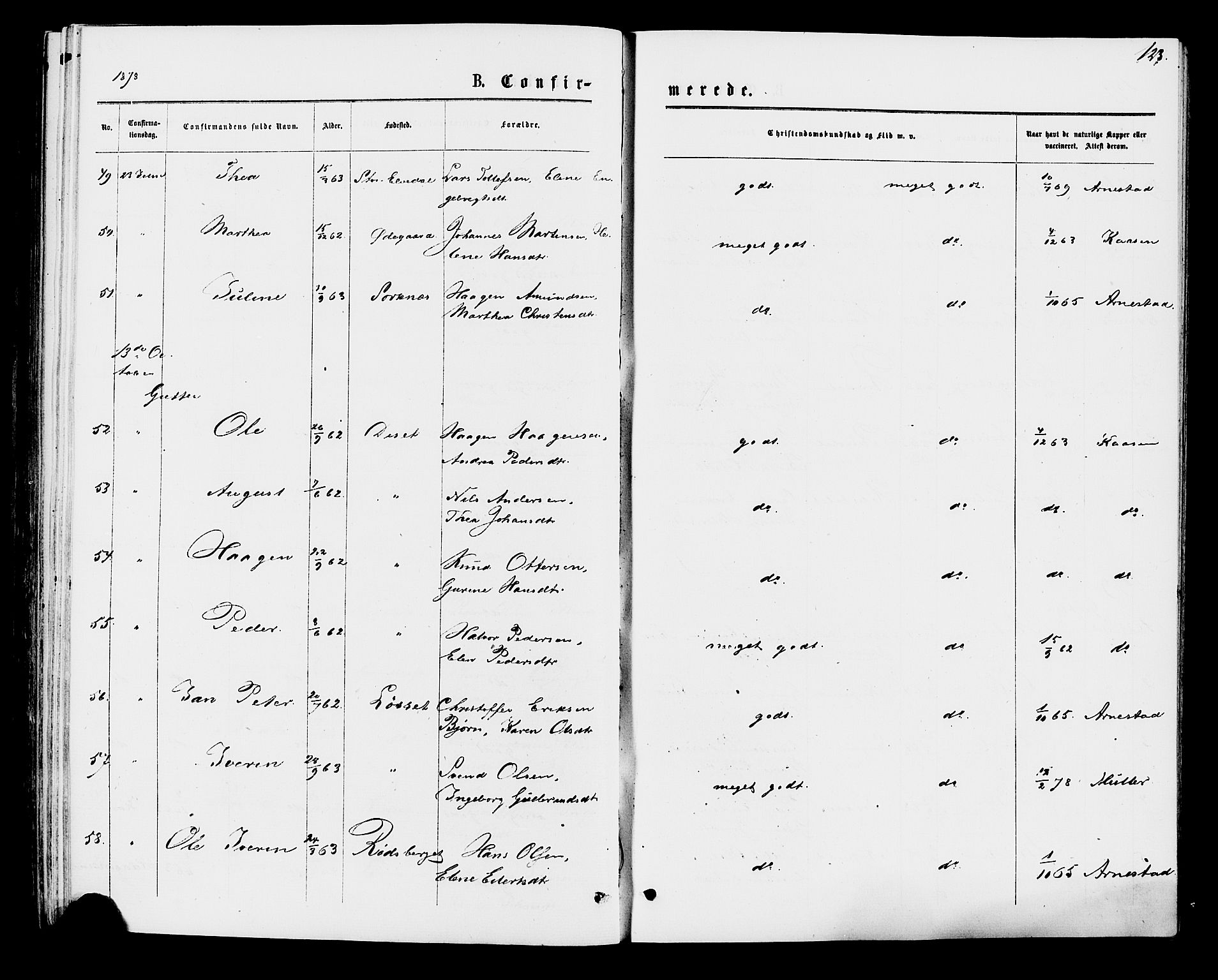 Åmot prestekontor, Hedmark, AV/SAH-PREST-056/H/Ha/Haa/L0009: Parish register (official) no. 9, 1875-1883, p. 123