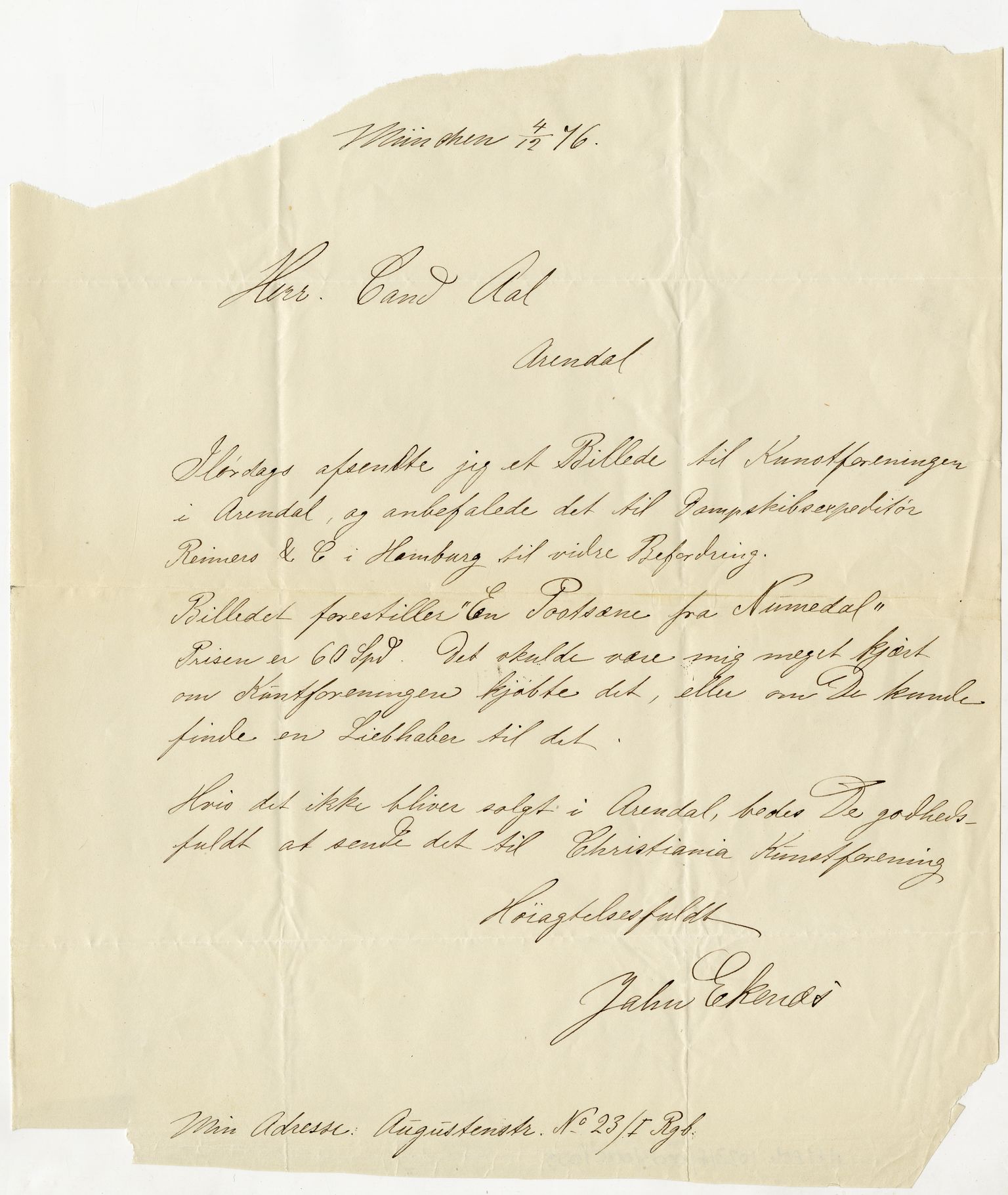 Diderik Maria Aalls brevsamling, NF/Ark-1023/F/L0003: D.M. Aalls brevsamling. D - G, 1797-1889, p. 141