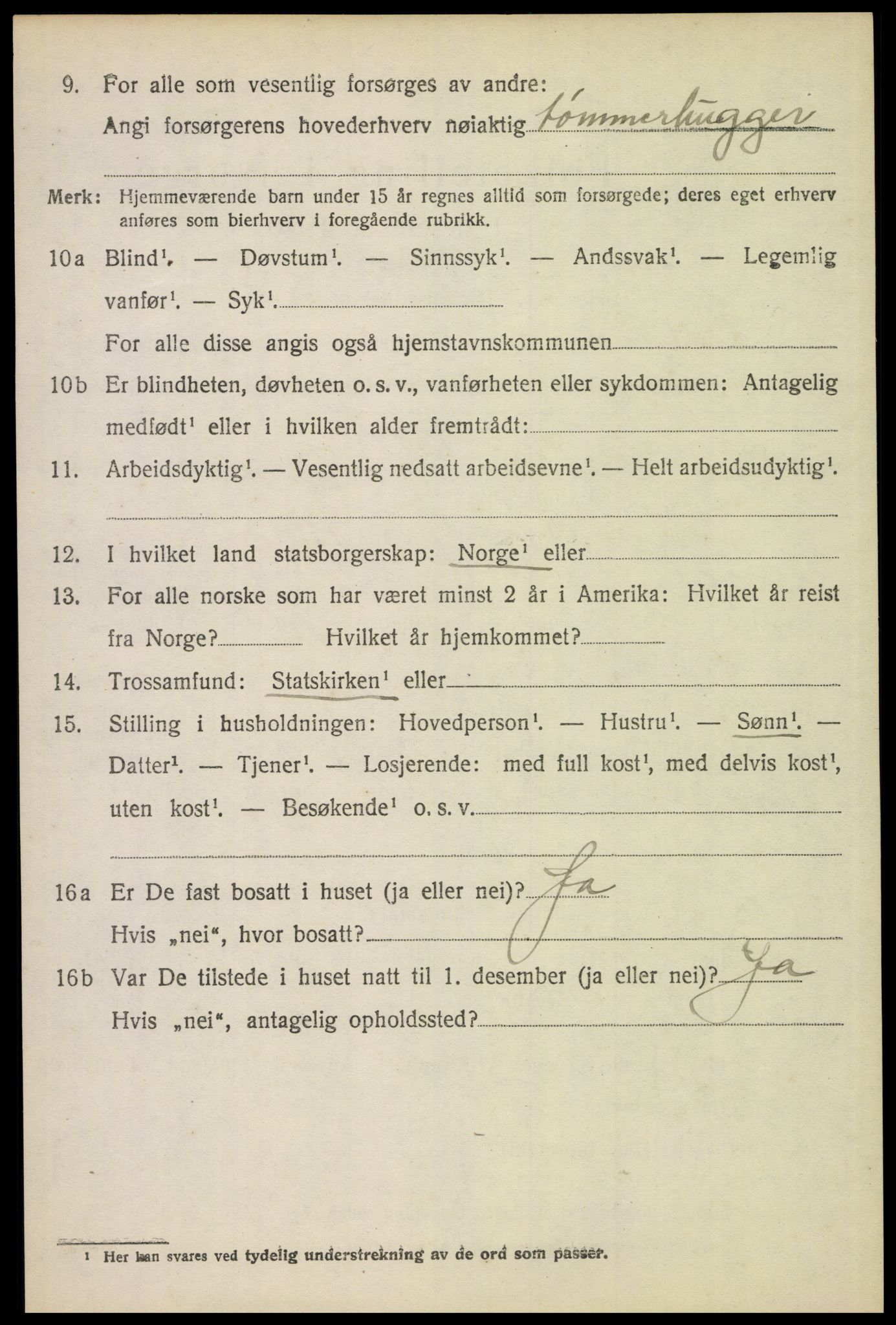 SAH, 1920 census for Brandval, 1920, p. 8829