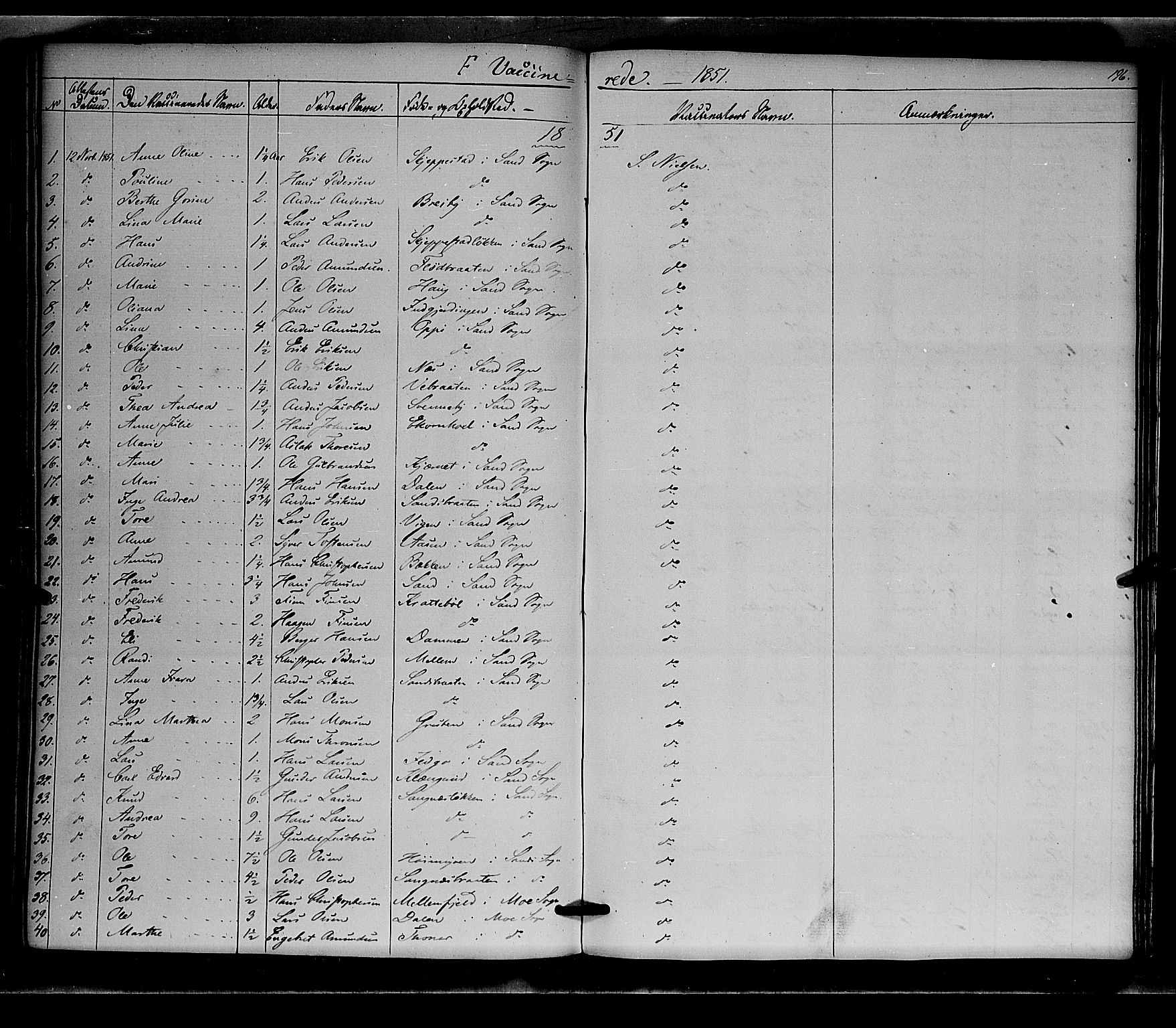 Nord-Odal prestekontor, AV/SAH-PREST-032/H/Ha/Haa/L0003: Parish register (official) no. 3, 1851-1865, p. 196