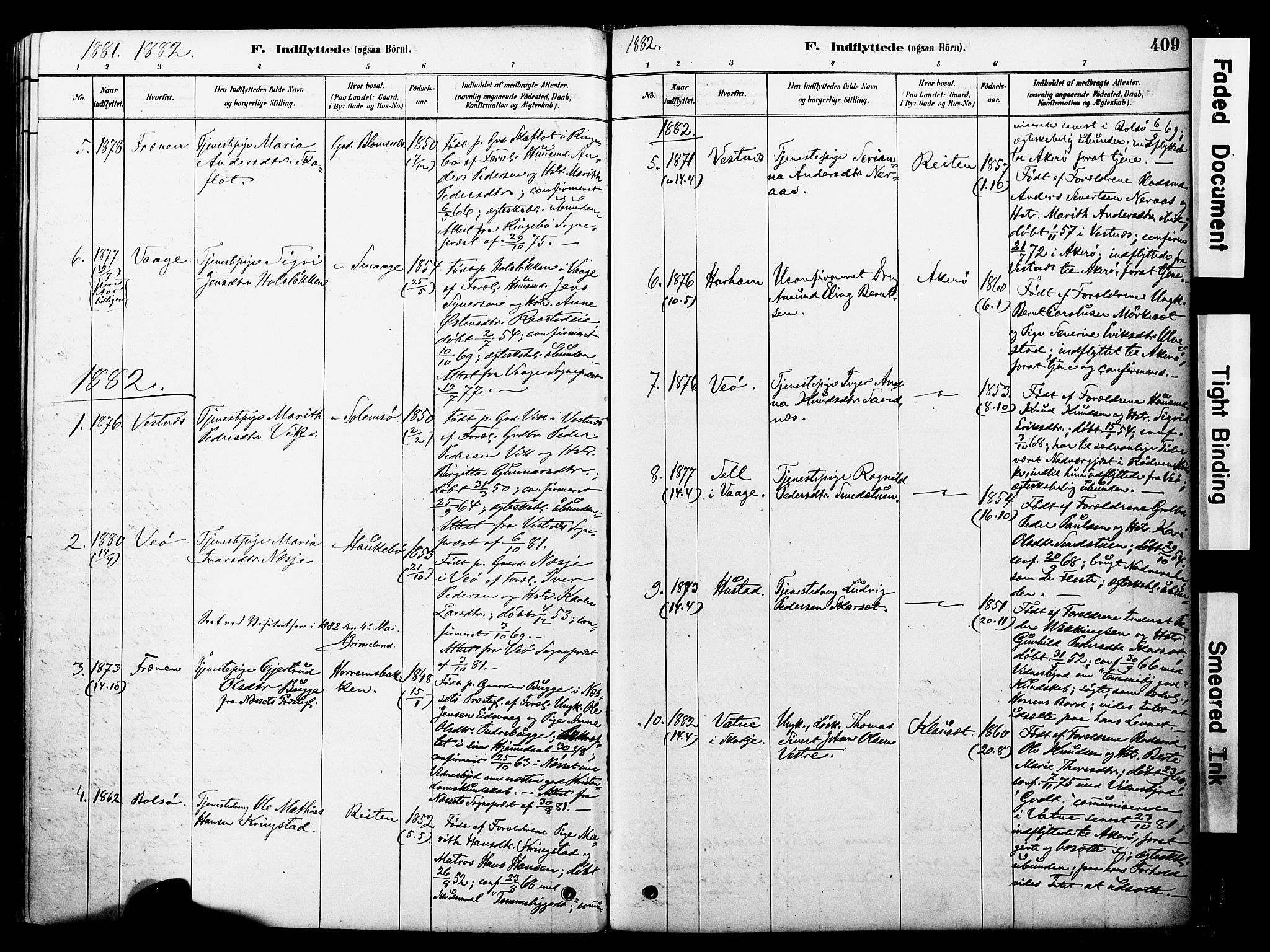 Ministerialprotokoller, klokkerbøker og fødselsregistre - Møre og Romsdal, SAT/A-1454/560/L0721: Parish register (official) no. 560A05, 1878-1917, p. 409
