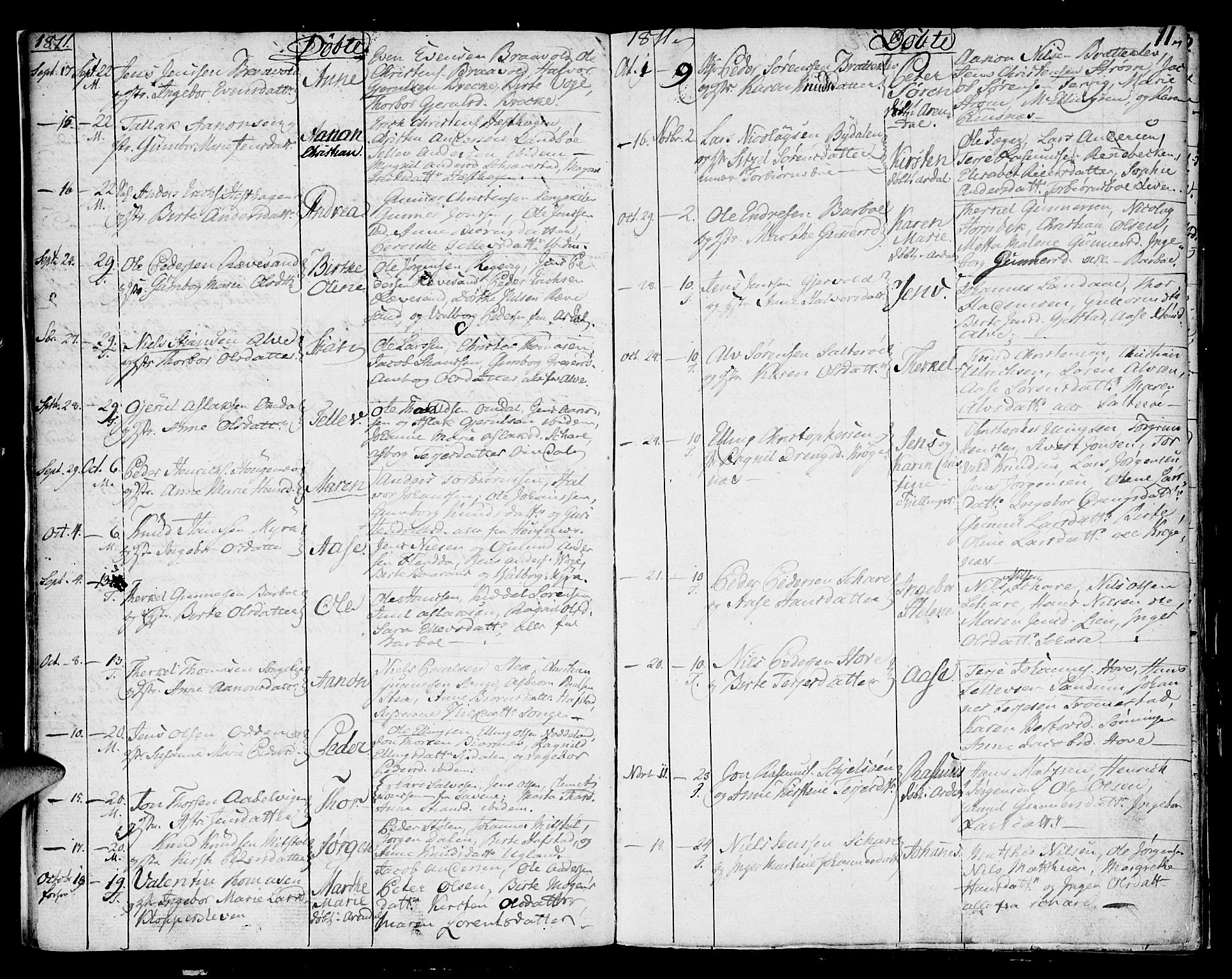 Austre Moland sokneprestkontor, AV/SAK-1111-0001/F/Fa/Faa/L0003: Parish register (official) no. A 3, 1808-1815, p. 11