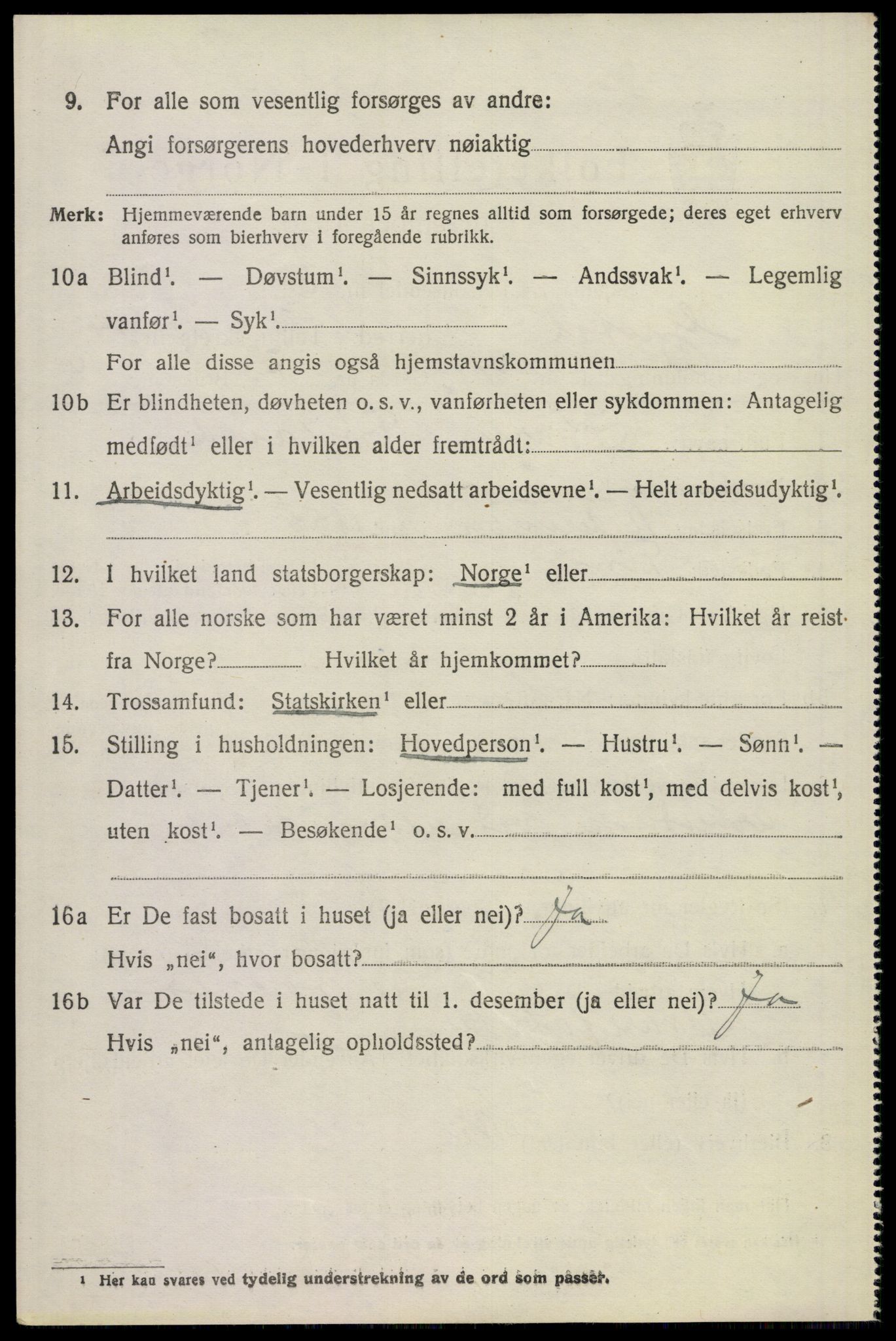 SAST, 1920 census for Gjesdal, 1920, p. 3097