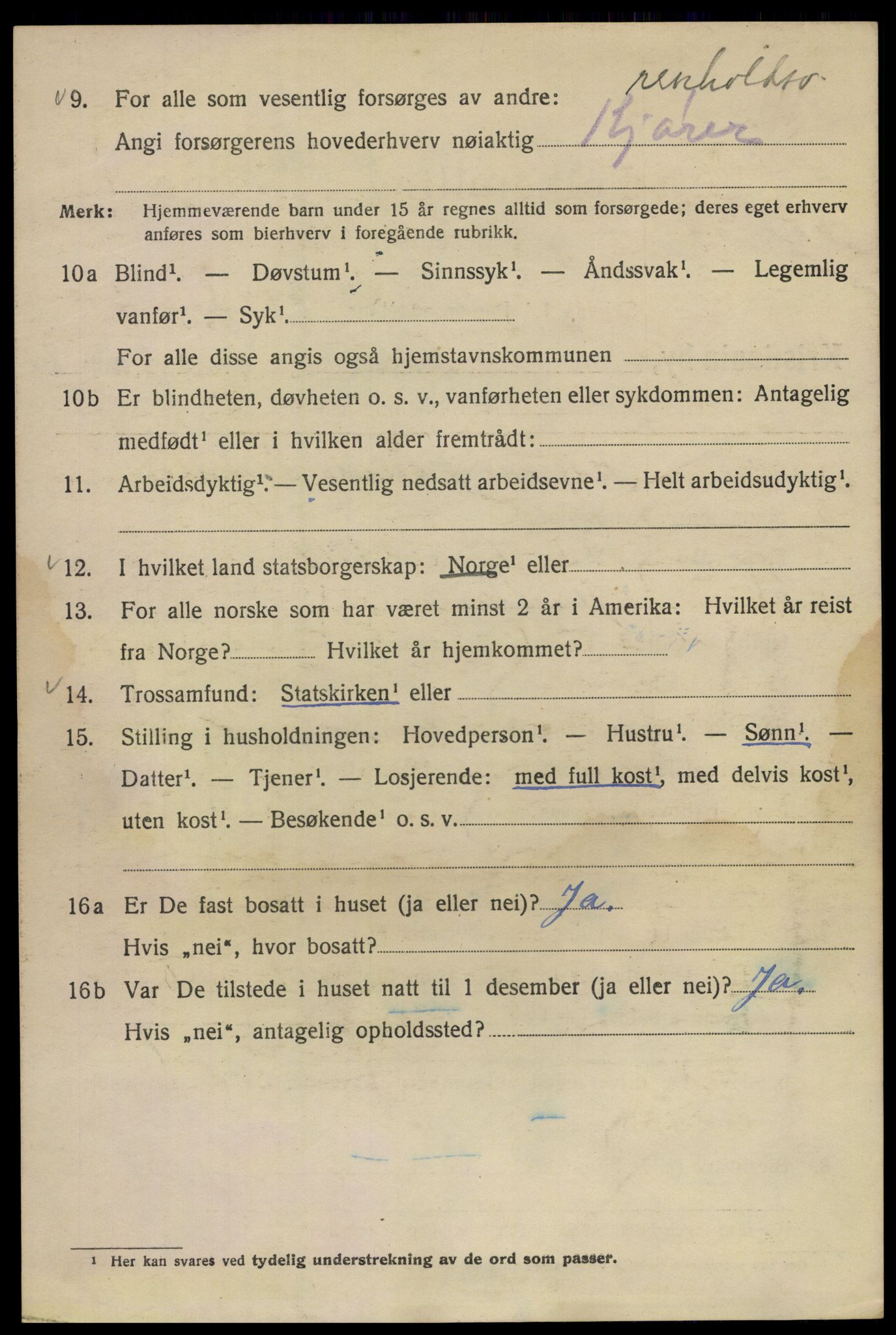 SAO, 1920 census for Kristiania, 1920, p. 224740