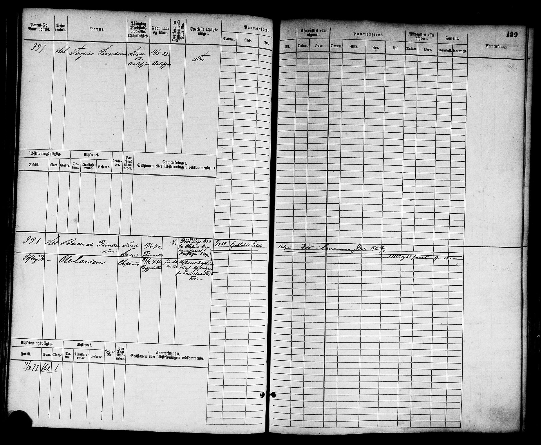 Kristiansand mønstringskrets, AV/SAK-2031-0015/F/Fb/L0003: Hovedrulle nr 1-762, I-10, 1860-1911, p. 210