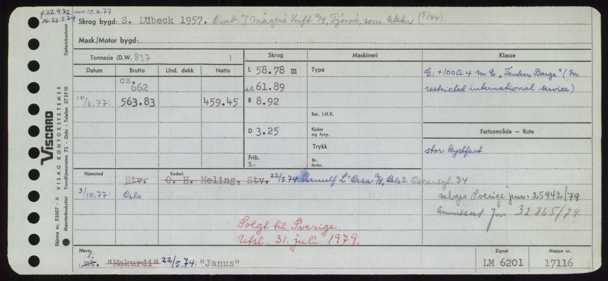 Sjøfartsdirektoratet med forløpere, Skipsmålingen, RA/S-1627/H/Hd/L0019: Fartøy, J, p. 177