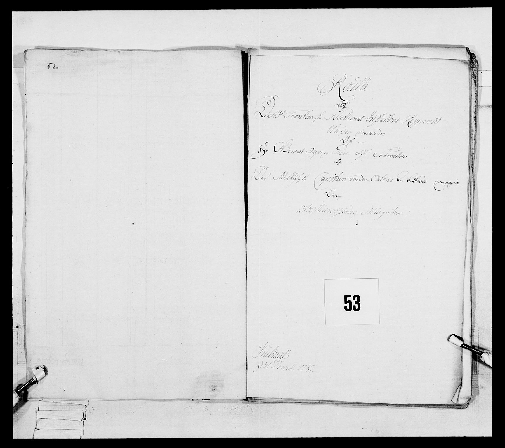 Generalitets- og kommissariatskollegiet, Det kongelige norske kommissariatskollegium, RA/EA-5420/E/Eh/L0088: 3. Trondheimske nasjonale infanteriregiment, 1780-1789, p. 283