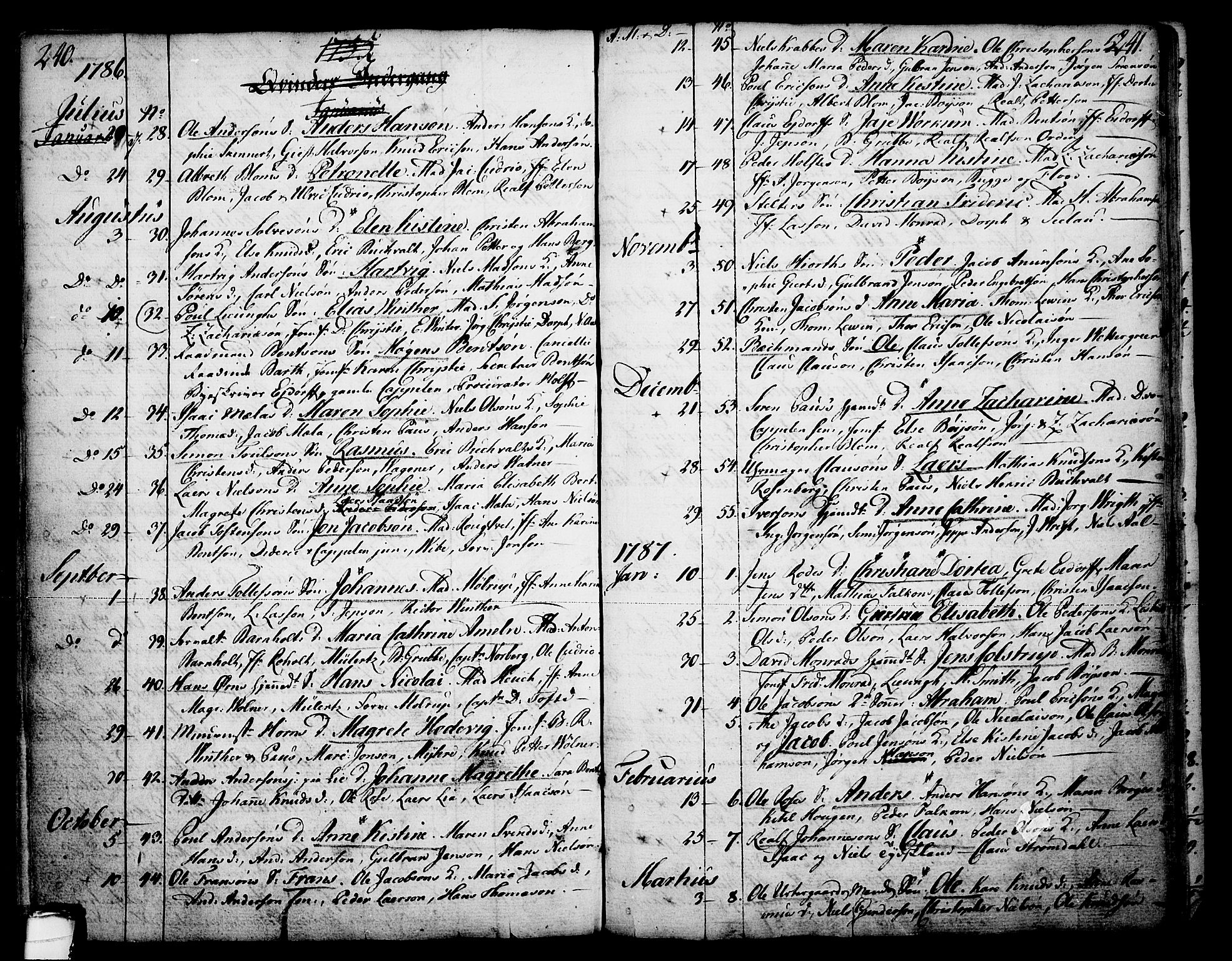 Skien kirkebøker, SAKO/A-302/F/Fa/L0003: Parish register (official) no. 3, 1755-1791, p. 240-241
