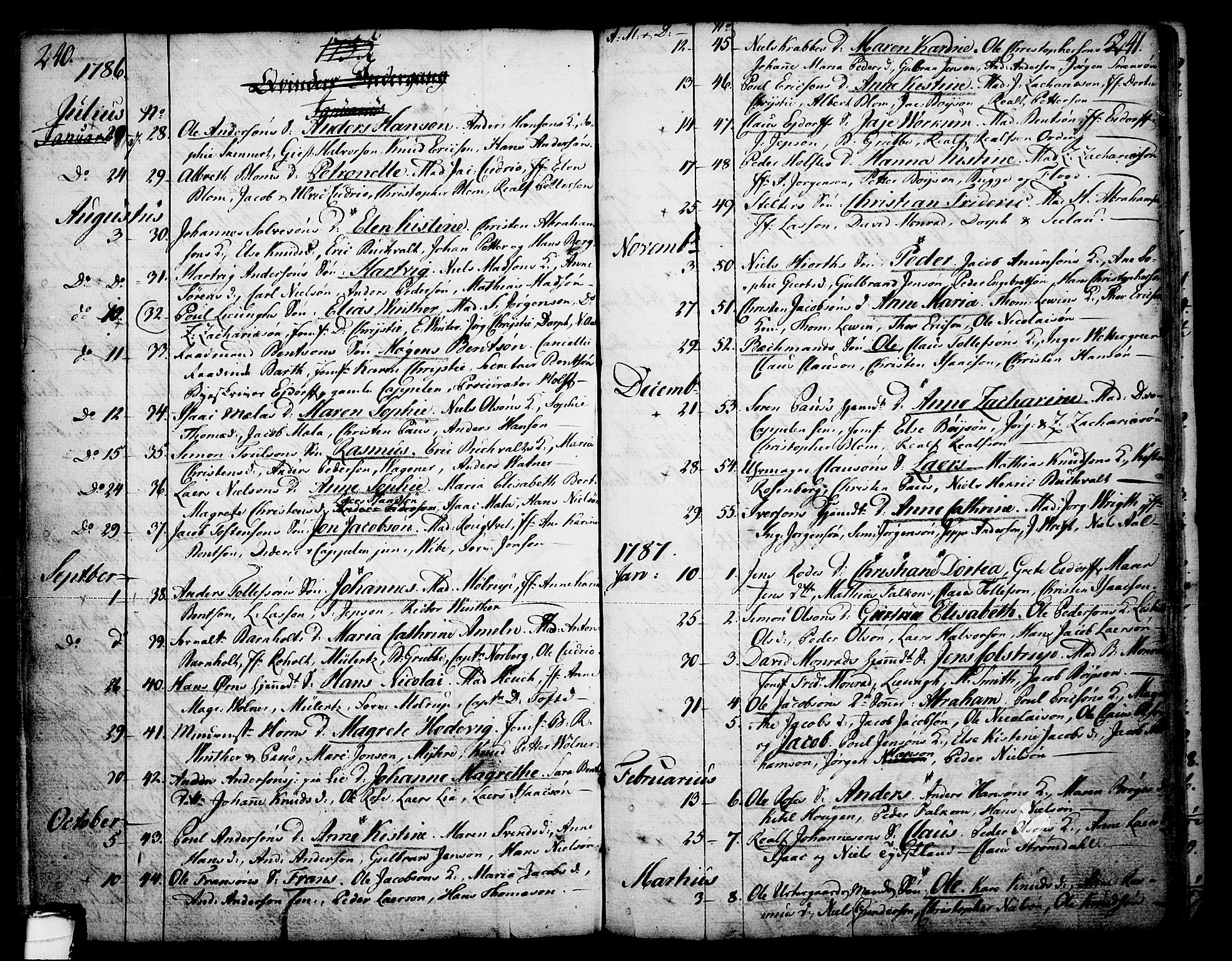 Skien kirkebøker, AV/SAKO-A-302/F/Fa/L0003: Parish register (official) no. 3, 1755-1791, p. 240-241