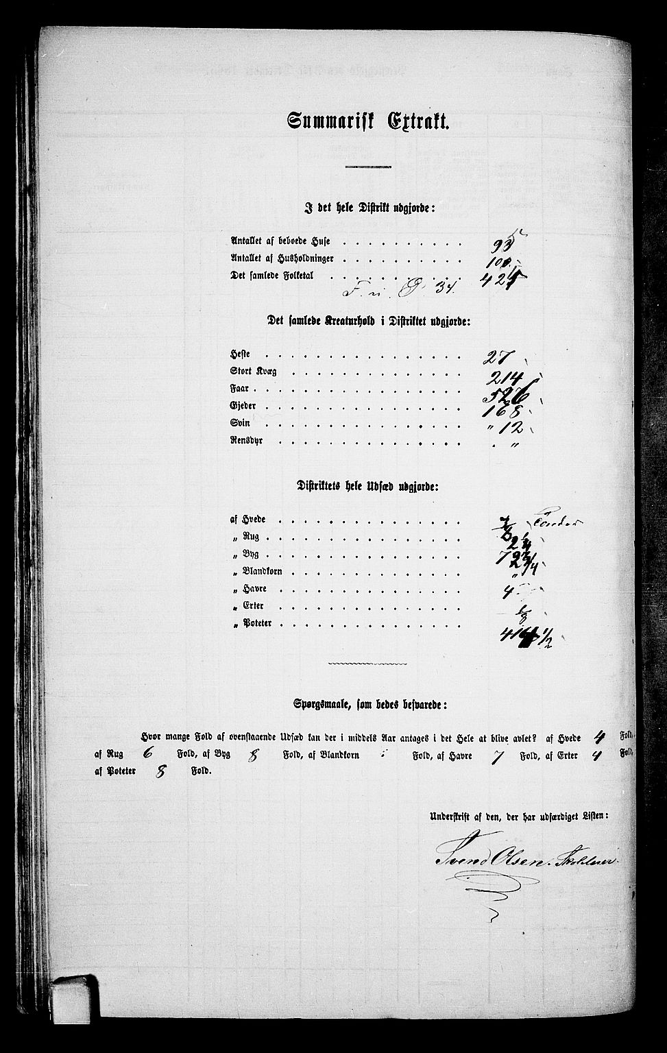 RA, 1865 census for Kviteseid, 1865, p. 43