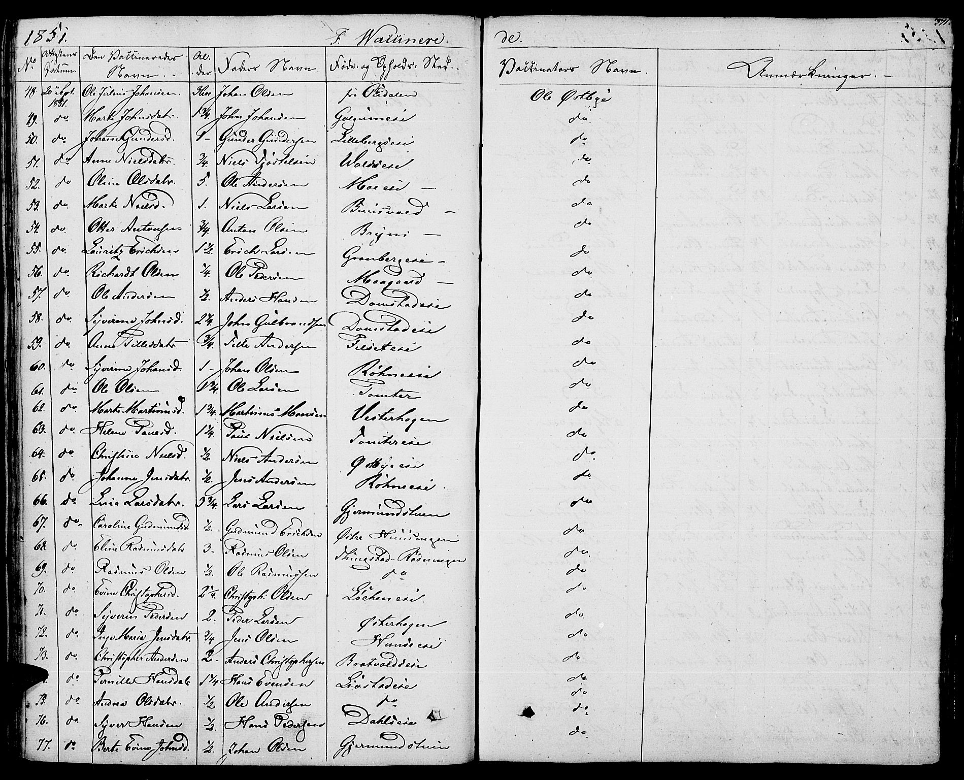 Romedal prestekontor, AV/SAH-PREST-004/K/L0003: Parish register (official) no. 3, 1829-1846, p. 371