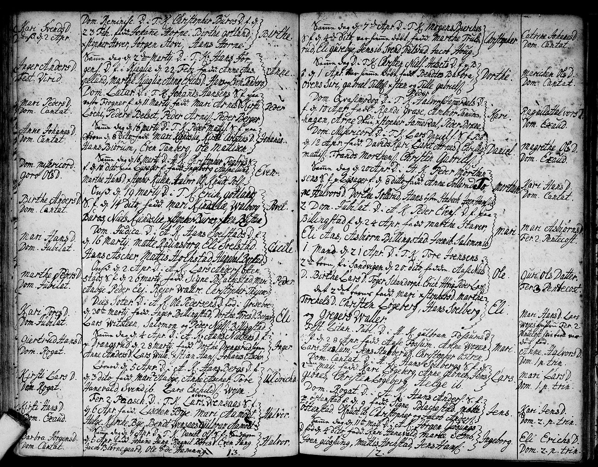 Asker prestekontor Kirkebøker, SAO/A-10256a/F/Fa/L0001: Parish register (official) no. I 1, 1726-1744, p. 54
