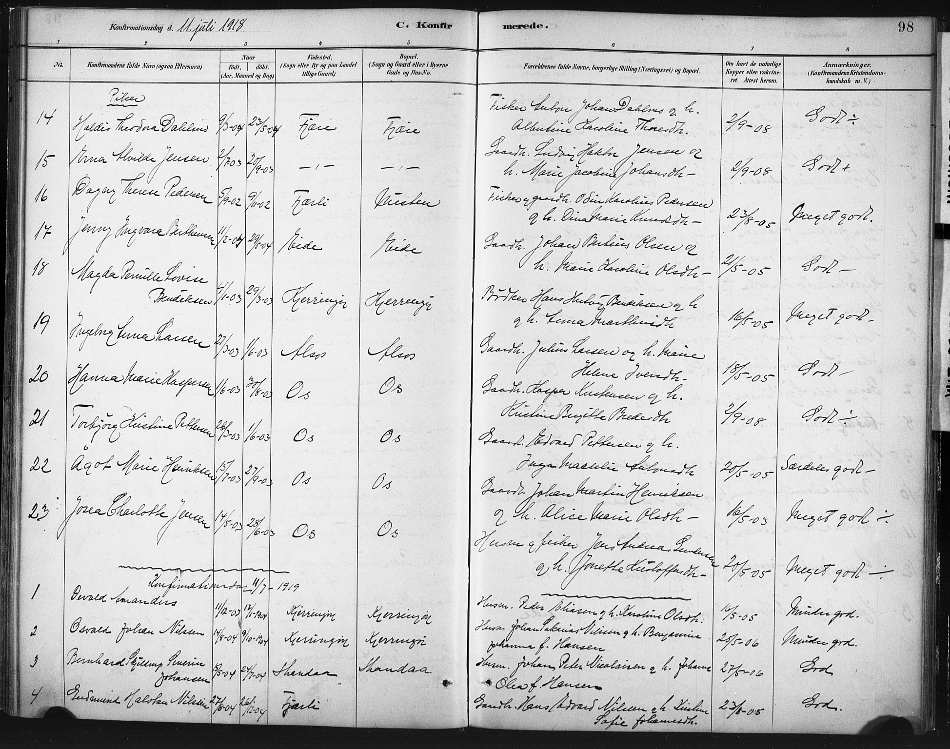 Ministerialprotokoller, klokkerbøker og fødselsregistre - Nordland, AV/SAT-A-1459/803/L0071: Parish register (official) no. 803A01, 1881-1897, p. 98