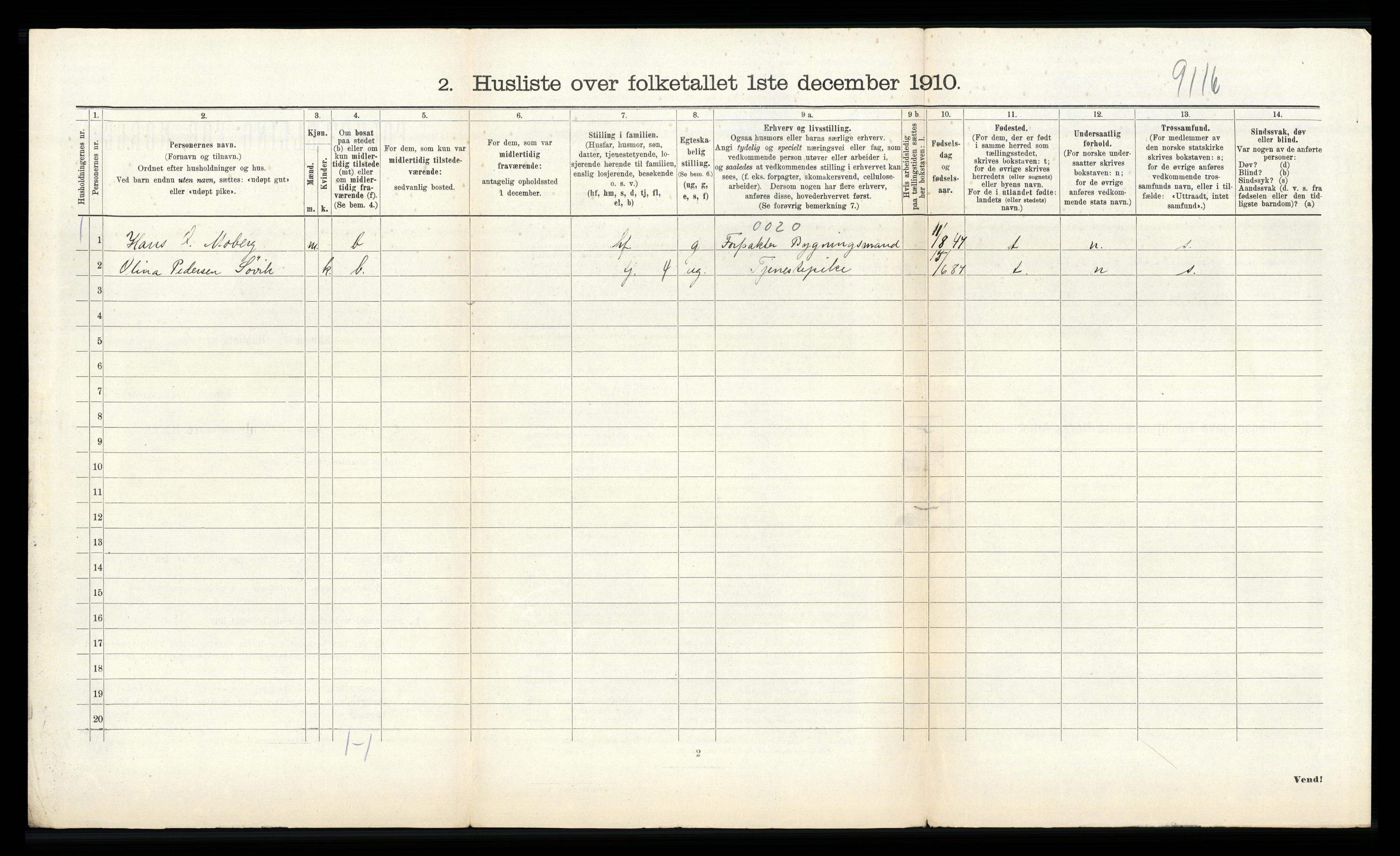 RA, 1910 census for Os, 1910, p. 577