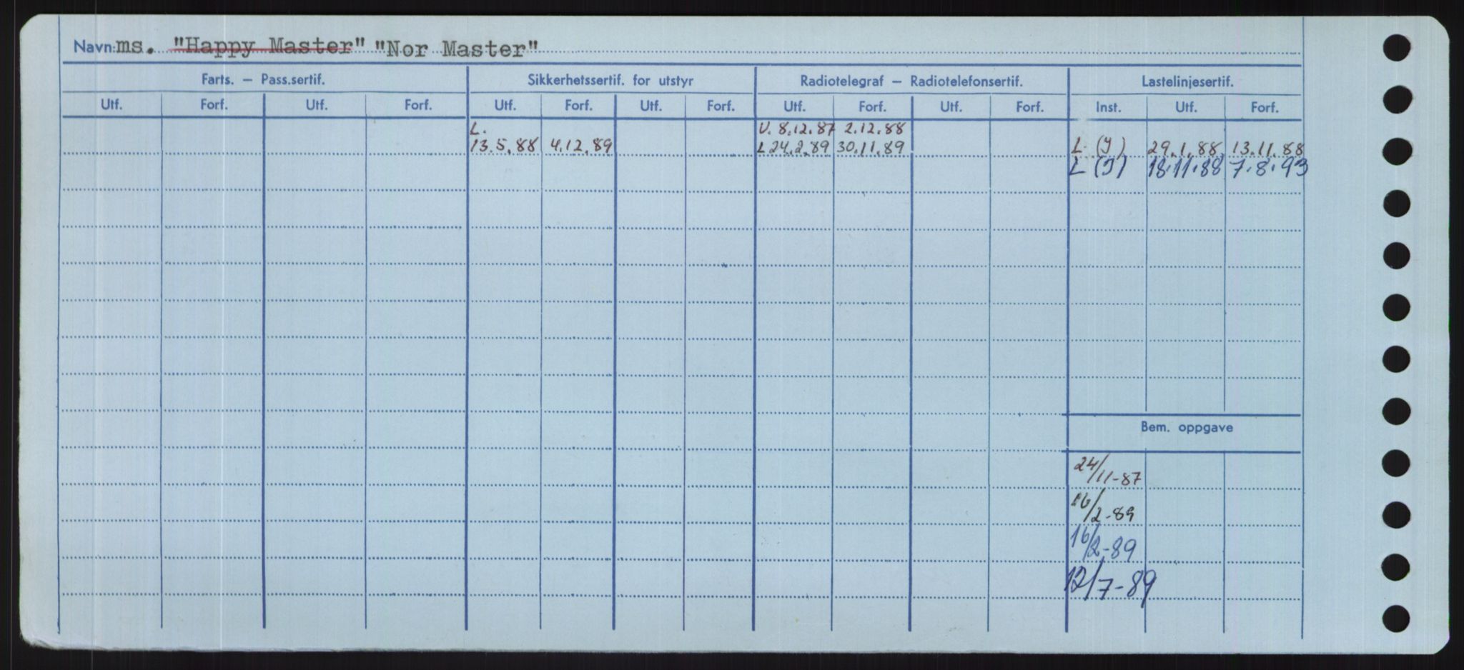 Sjøfartsdirektoratet med forløpere, Skipsmålingen, RA/S-1627/H/Hd/L0026: Fartøy, N-Norhol, p. 330