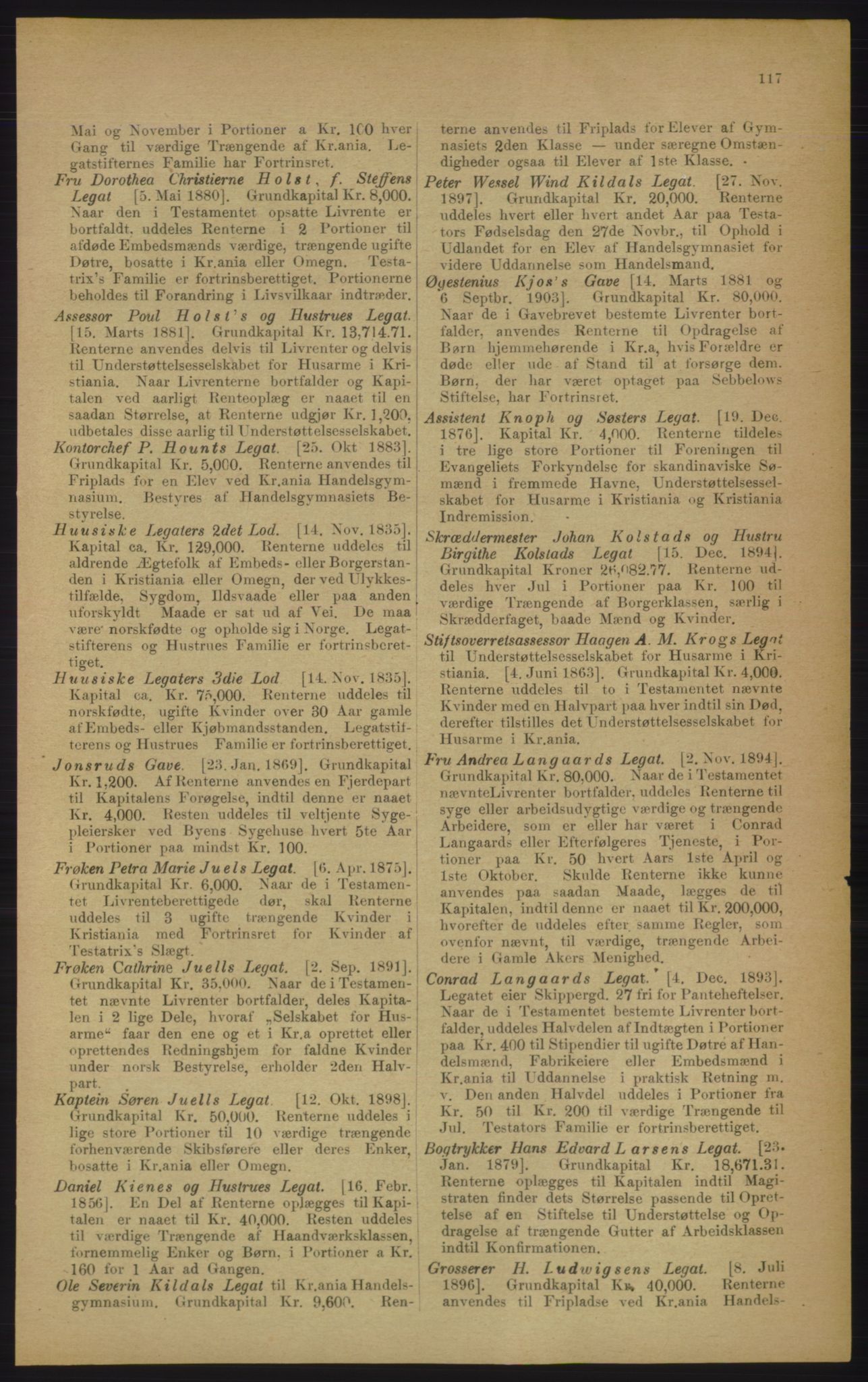 Kristiania/Oslo adressebok, PUBL/-, 1906, p. 117