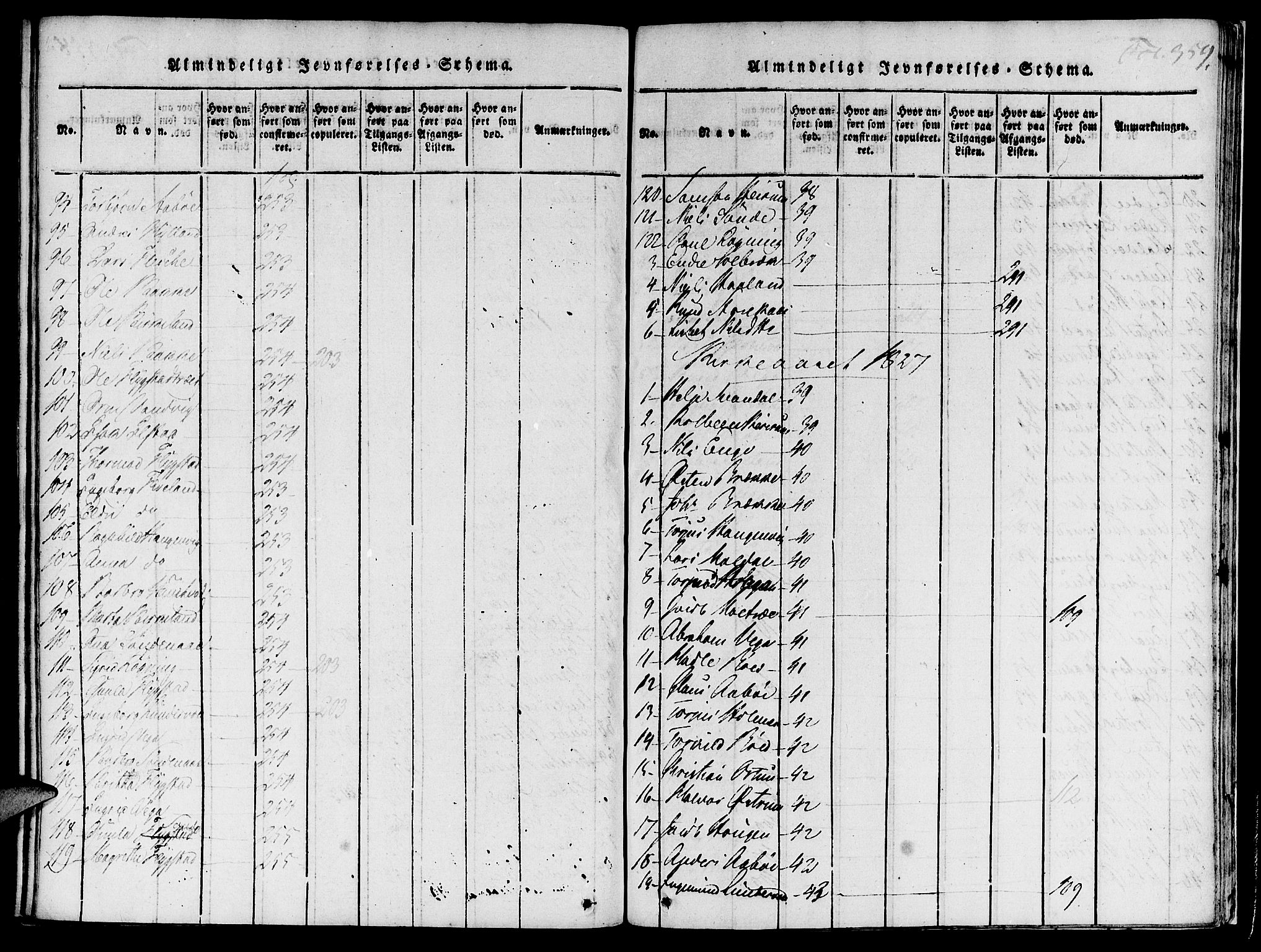 Suldal sokneprestkontor, SAST/A-101845/01/IV/L0007: Parish register (official) no. A 7, 1817-1838, p. 359