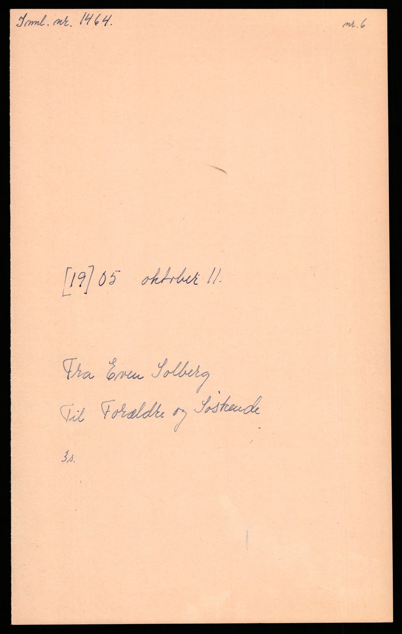 Samlinger til kildeutgivelse, Amerikabrevene, AV/RA-EA-4057/F/L0009: Innlån fra Hedmark: Statsarkivet i Hamar - Wærenskjold, 1838-1914, p. 209