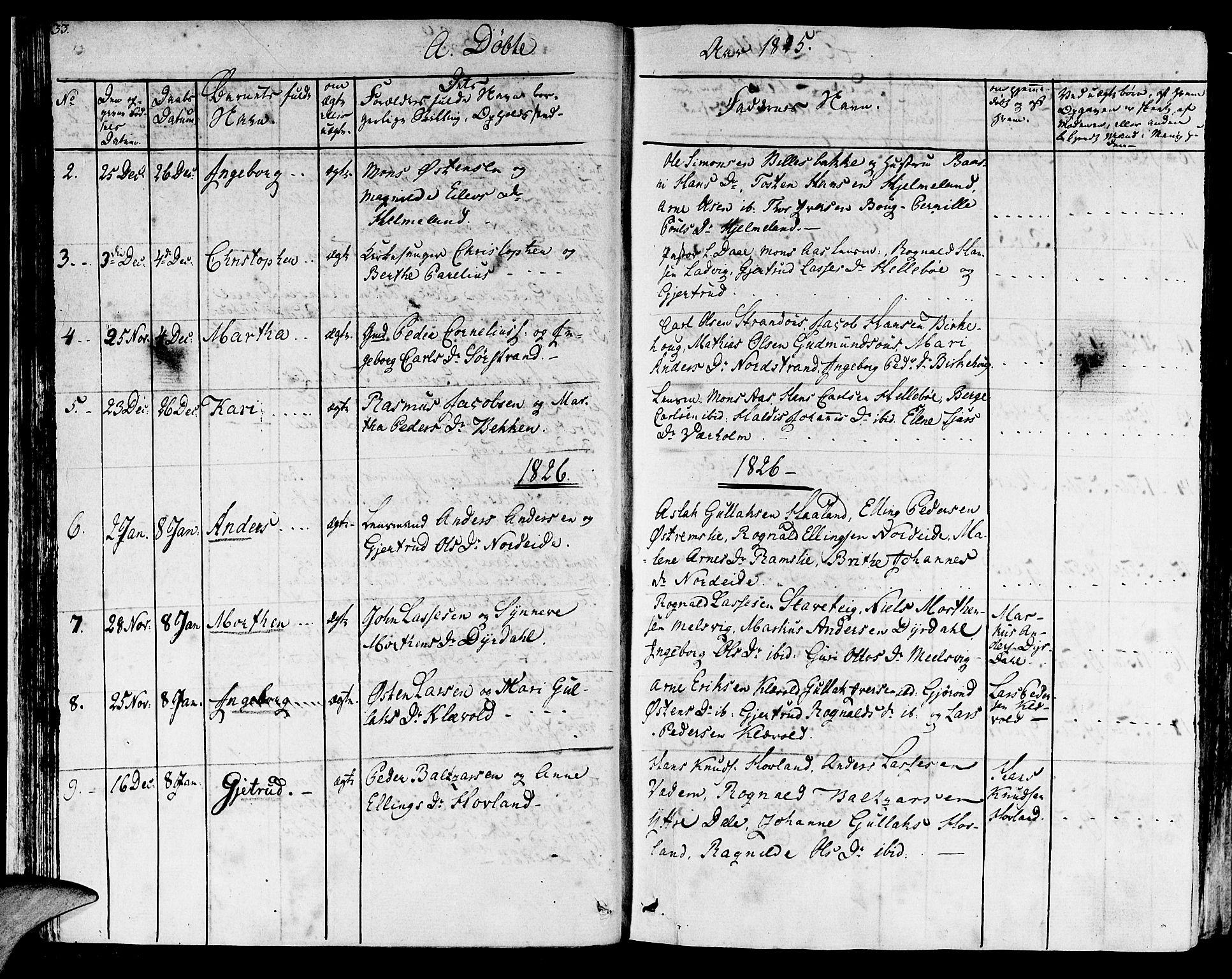 Lavik sokneprestembete, AV/SAB-A-80901: Parish register (official) no. A 2I, 1821-1842, p. 33