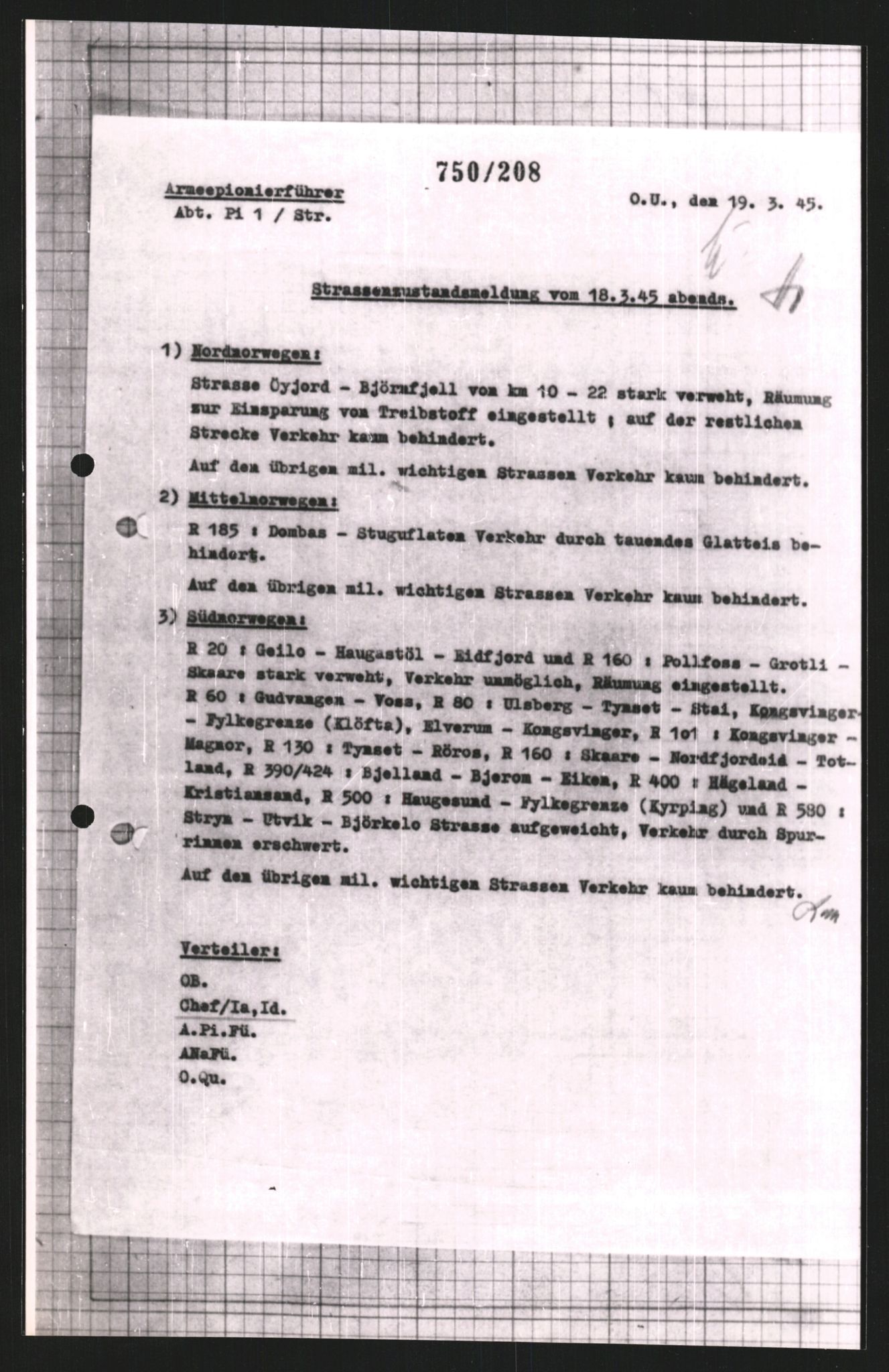 Forsvarets Overkommando. 2 kontor. Arkiv 11.4. Spredte tyske arkivsaker, AV/RA-RAFA-7031/D/Dar/Dara/L0008: Krigsdagbøker for 20. Gebirgs-Armee-Oberkommando (AOK 20), 1945, p. 547