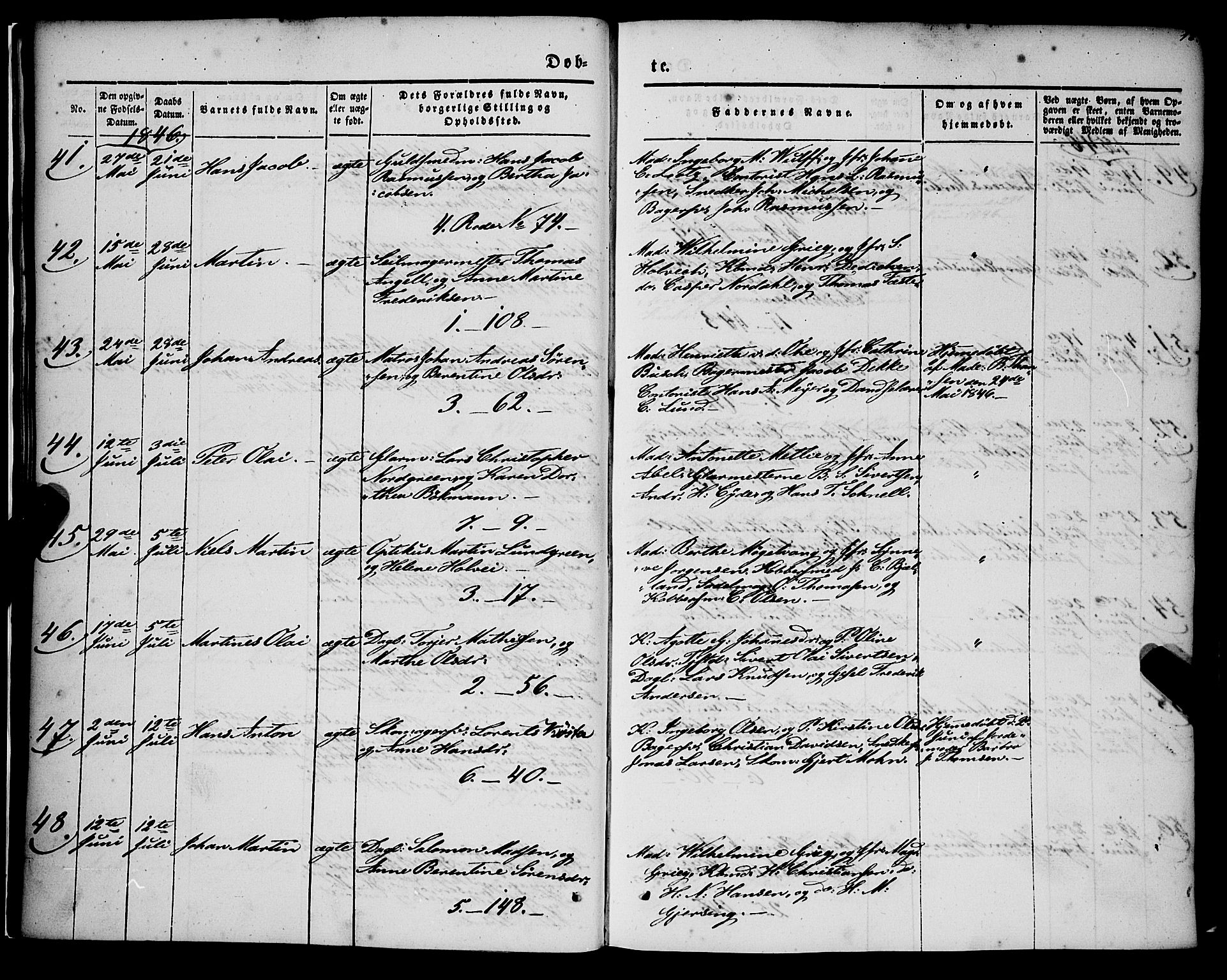 Nykirken Sokneprestembete, SAB/A-77101/H/Haa/L0014: Parish register (official) no. B 1, 1844-1858, p. 18