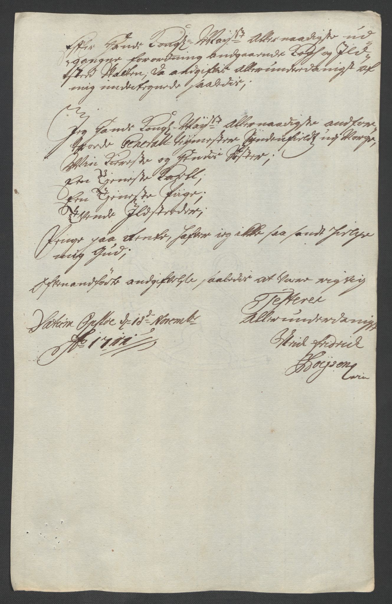 Rentekammeret inntil 1814, Reviderte regnskaper, Fogderegnskap, AV/RA-EA-4092/R10/L0448: Fogderegnskap Aker og Follo, 1710-1711, p. 235