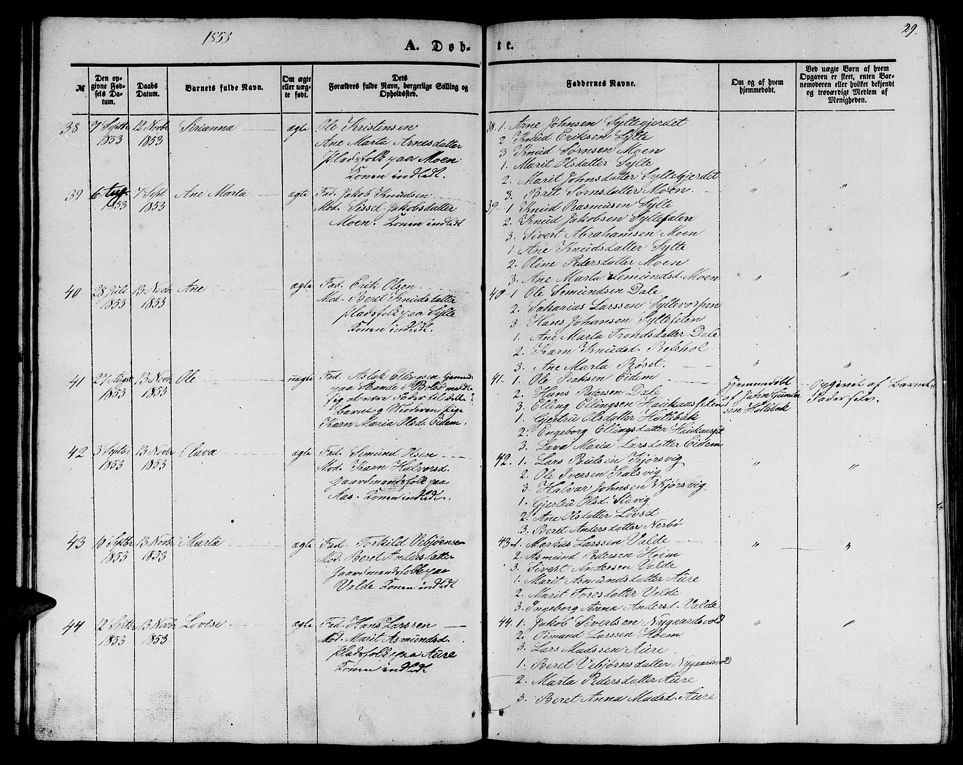 Ministerialprotokoller, klokkerbøker og fødselsregistre - Møre og Romsdal, AV/SAT-A-1454/565/L0753: Parish register (copy) no. 565C02, 1845-1870, p. 29