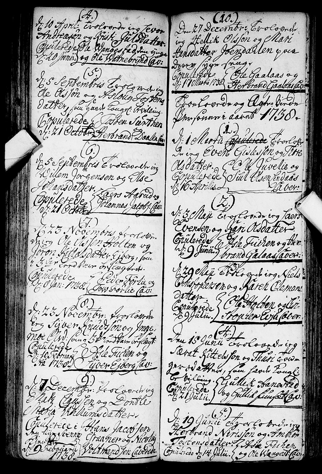 Flesberg kirkebøker, AV/SAKO-A-18/F/Fa/L0002: Parish register (official) no. I 2, 1726-1747