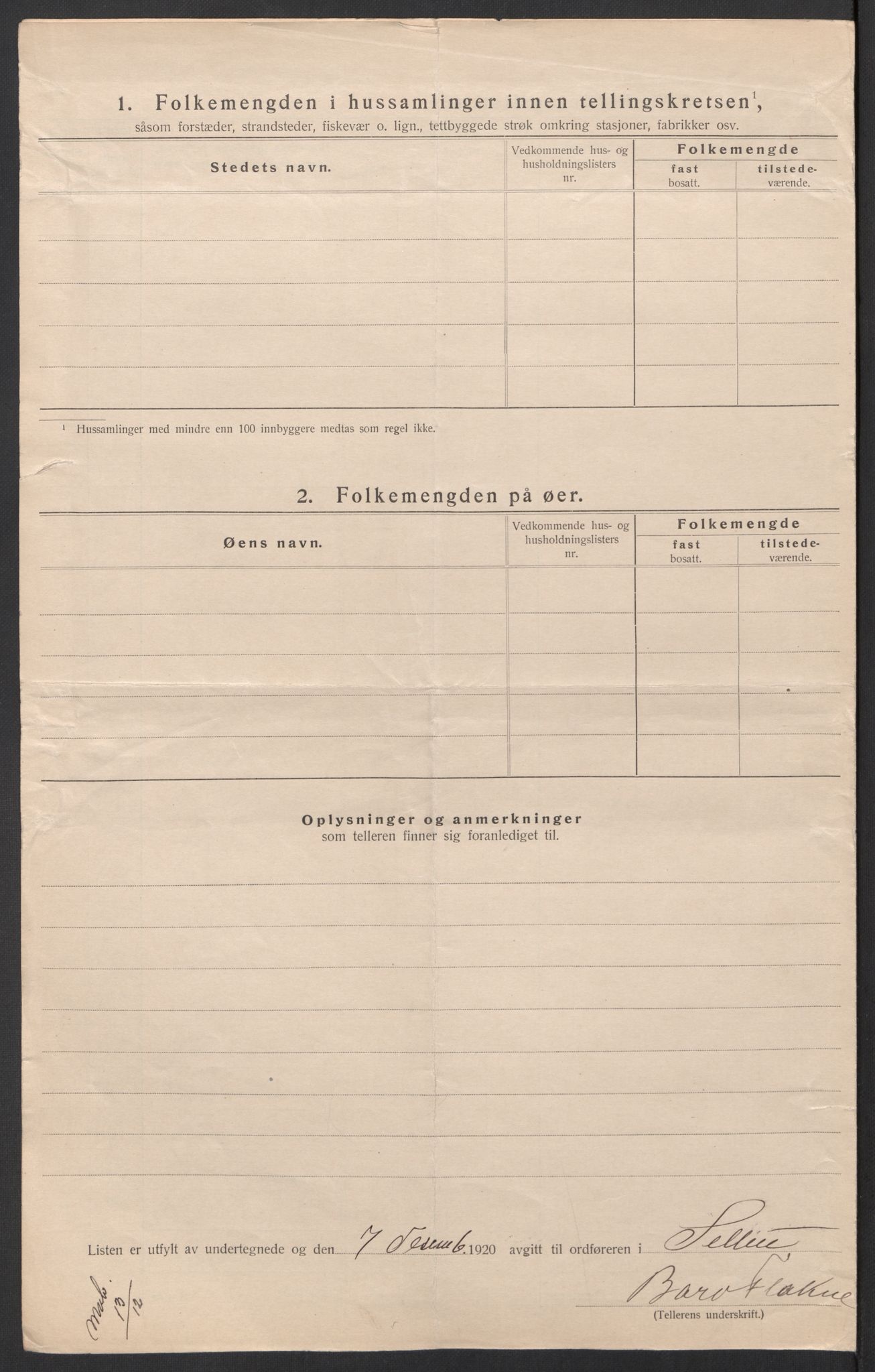 SAT, 1920 census for Selbu, 1920, p. 49