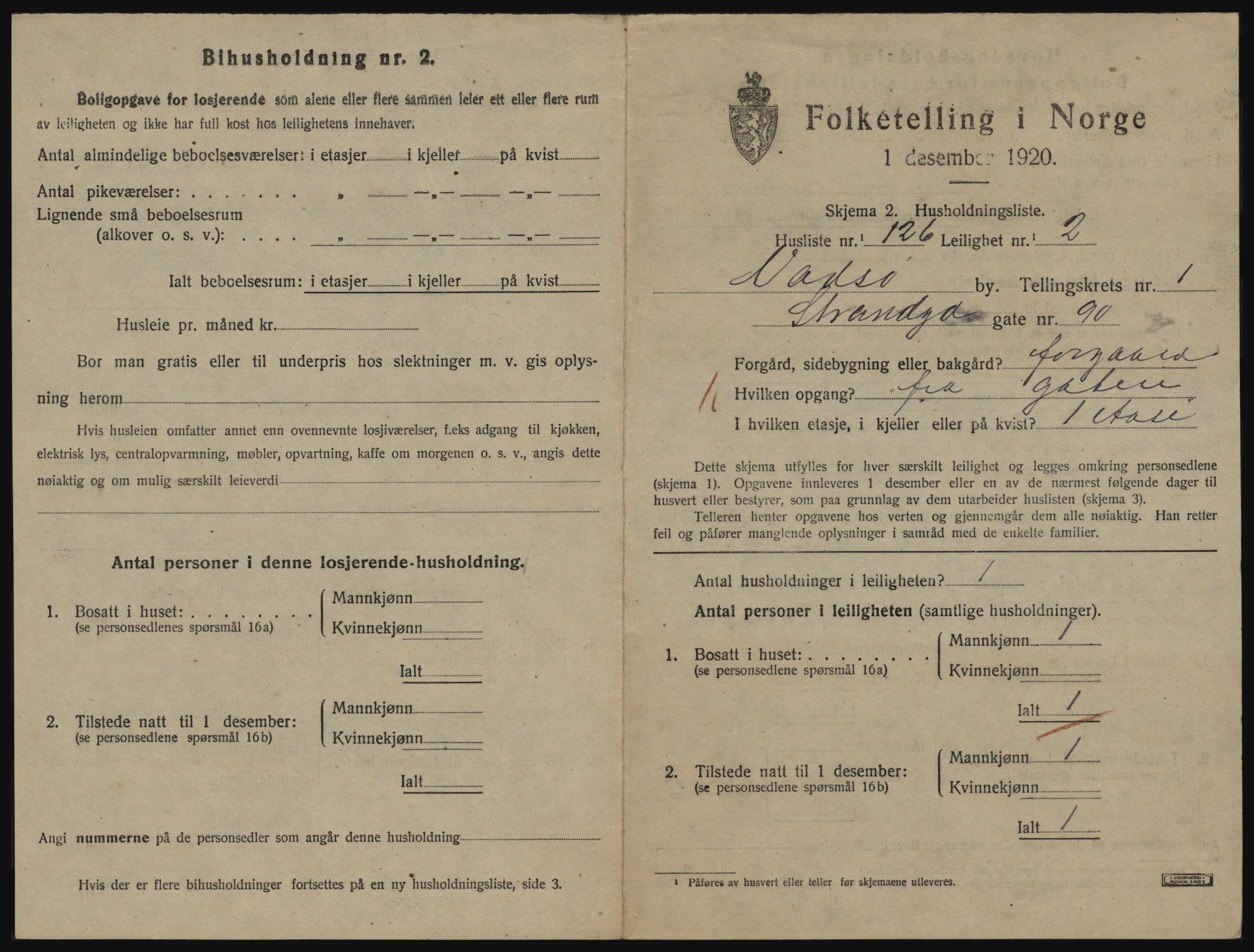 SATØ, 1920 census for Vadsø, 1920, p. 938