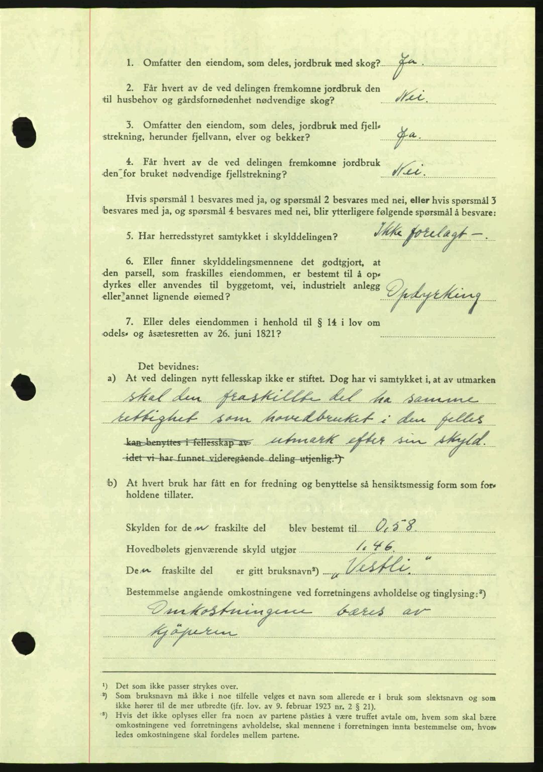 Romsdal sorenskriveri, SAT/A-4149/1/2/2C: Mortgage book no. A16, 1944-1944, Diary no: : 1206/1944