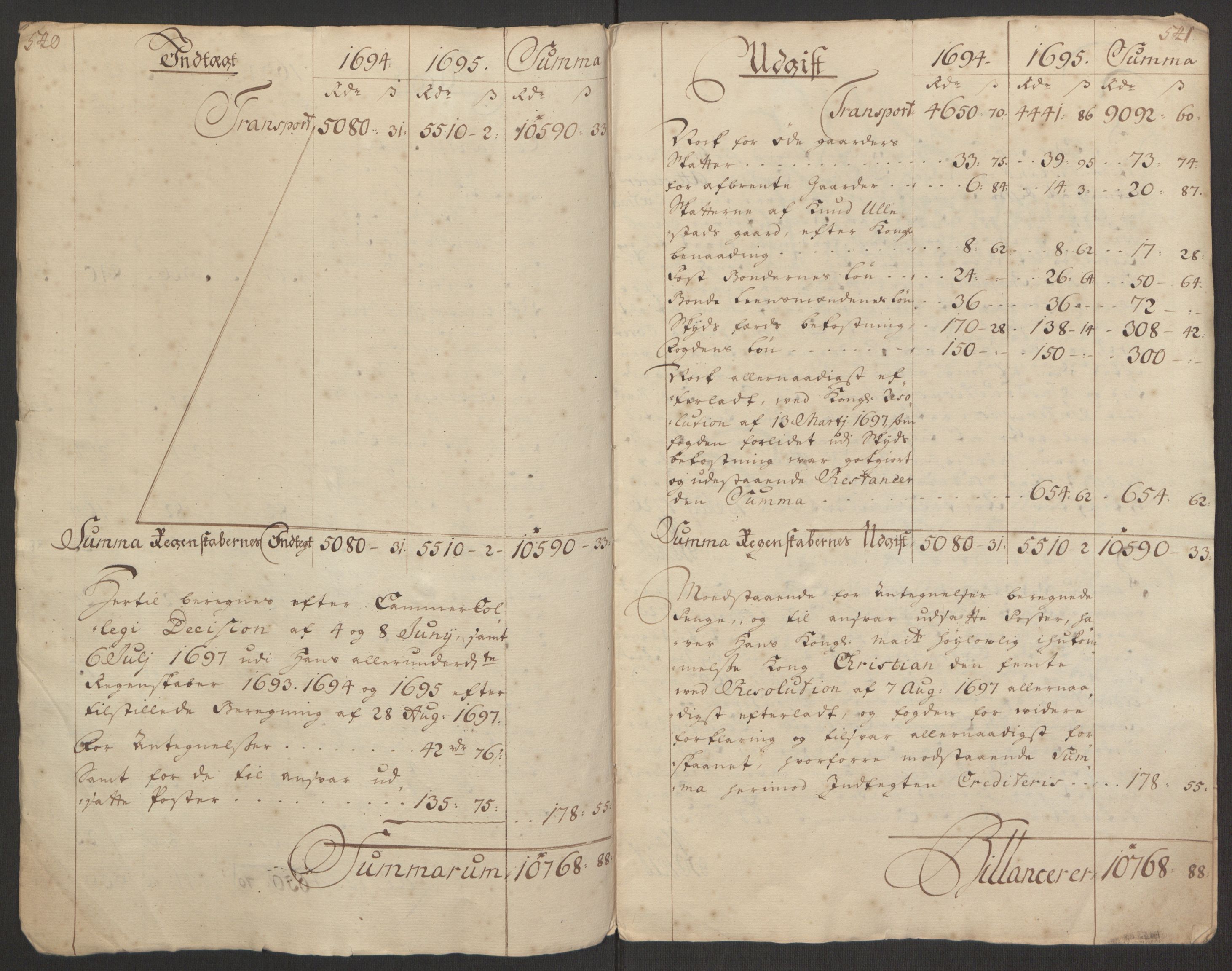 Rentekammeret inntil 1814, Reviderte regnskaper, Fogderegnskap, AV/RA-EA-4092/R48/L2976: Fogderegnskap Sunnhordland og Hardanger, 1695-1696, p. 217