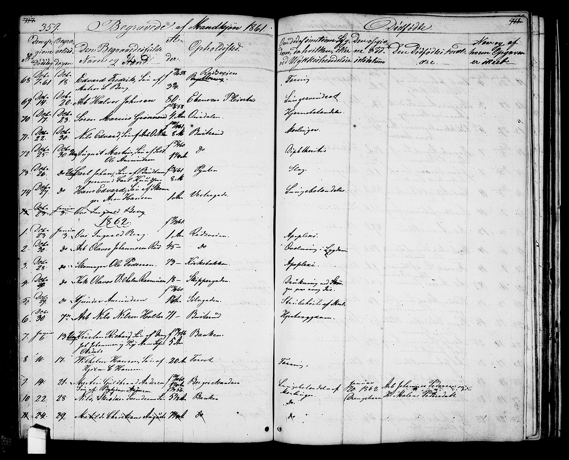 Halden prestekontor Kirkebøker, SAO/A-10909/G/Ga/L0005a: Parish register (copy) no. 5A, 1855-1864, p. 359