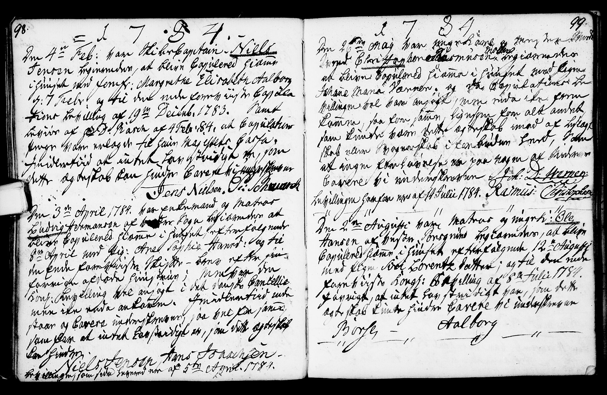 Porsgrunn kirkebøker , SAKO/A-104/F/Fa/L0003: Parish register (official) no. 3, 1764-1814, p. 98-99