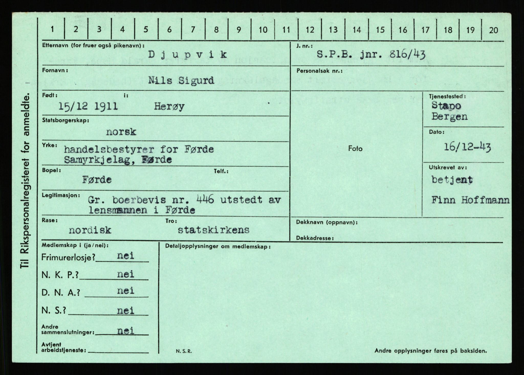 Statspolitiet - Hovedkontoret / Osloavdelingen, AV/RA-S-1329/C/Ca/L0003: Brechan - Eichinger	, 1943-1945, p. 4050