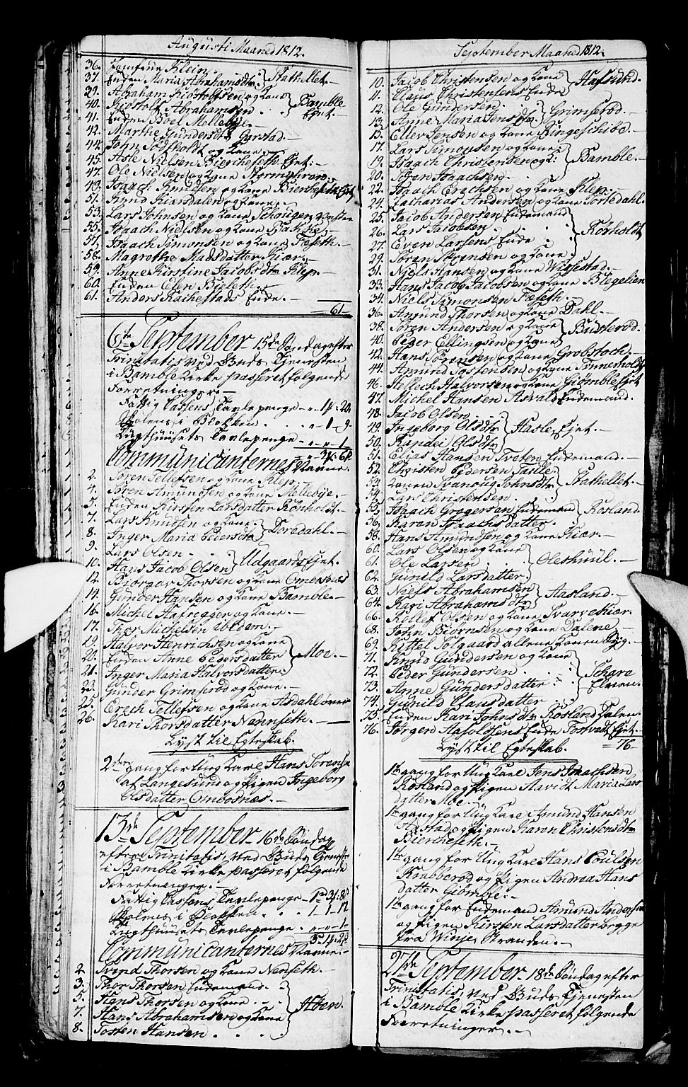 Bamble kirkebøker, AV/SAKO-A-253/G/Ga/L0004: Parish register (copy) no. I 4, 1808-1814