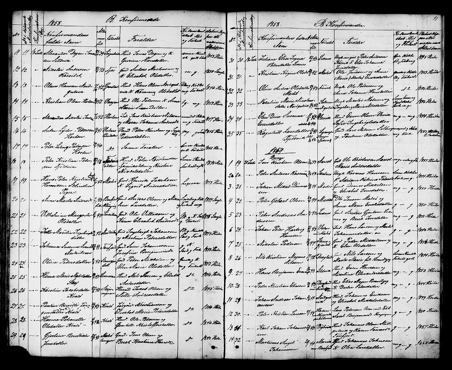 Ministerialprotokoller, klokkerbøker og fødselsregistre - Nord-Trøndelag, SAT/A-1458/788/L0695: Parish register (official) no. 788A02, 1843-1862, p. 51